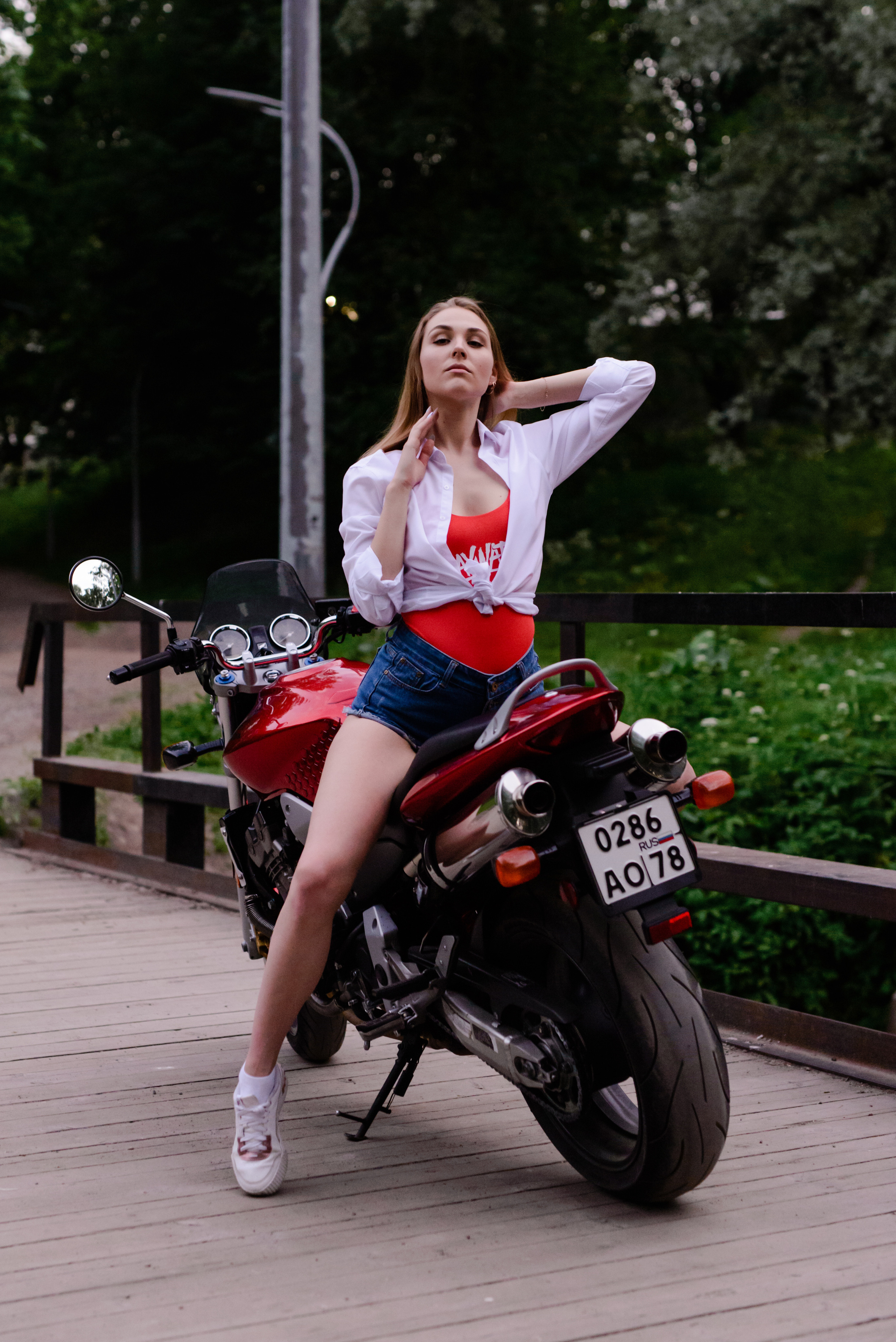 Светлана и HONDA. Фотограф в Санкт-Петербурге и Ленинградской области