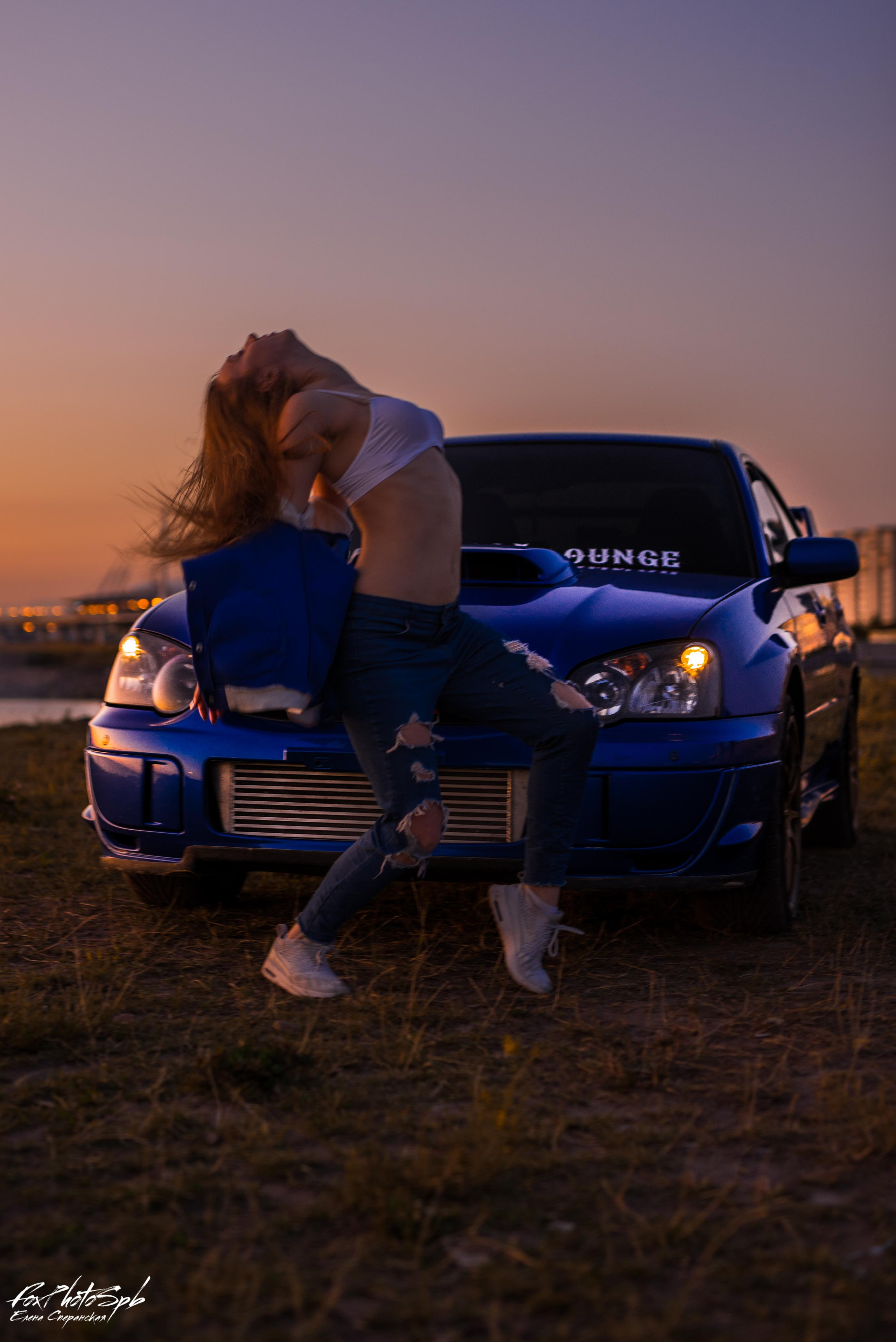 Тина и subaru. Фотограф в Санкт-Петербурге и Ленинградской области