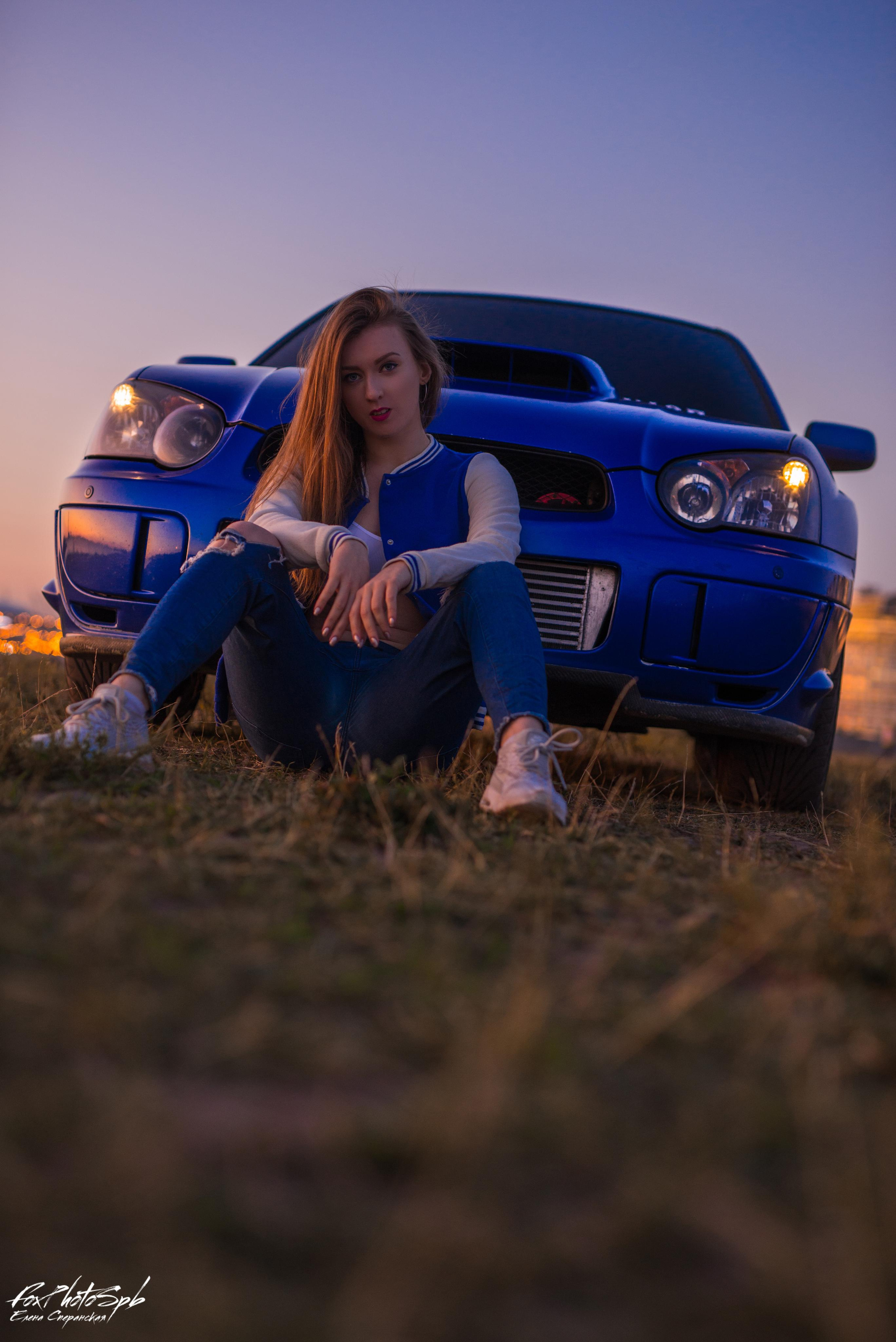 Тина и subaru. Фотограф в Санкт-Петербурге и Ленинградской области