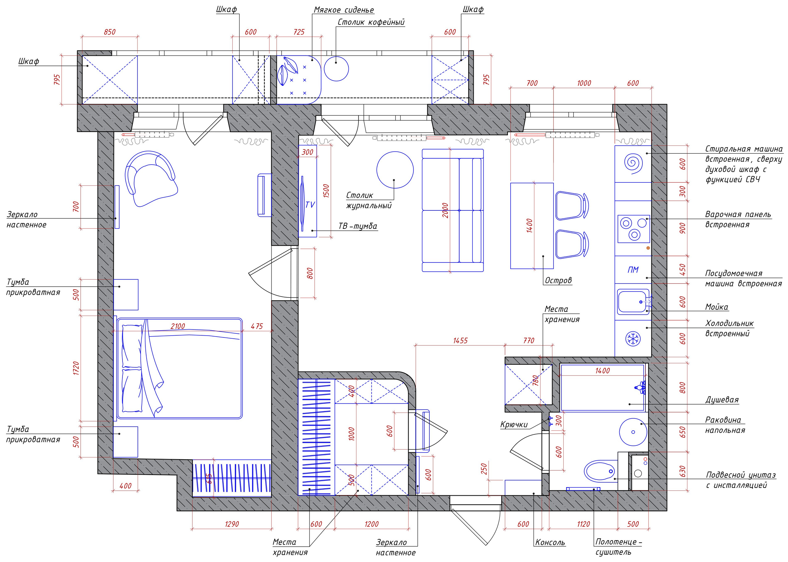 Улица Яблочкова. Дизайн интерьера, от проекта до реализации