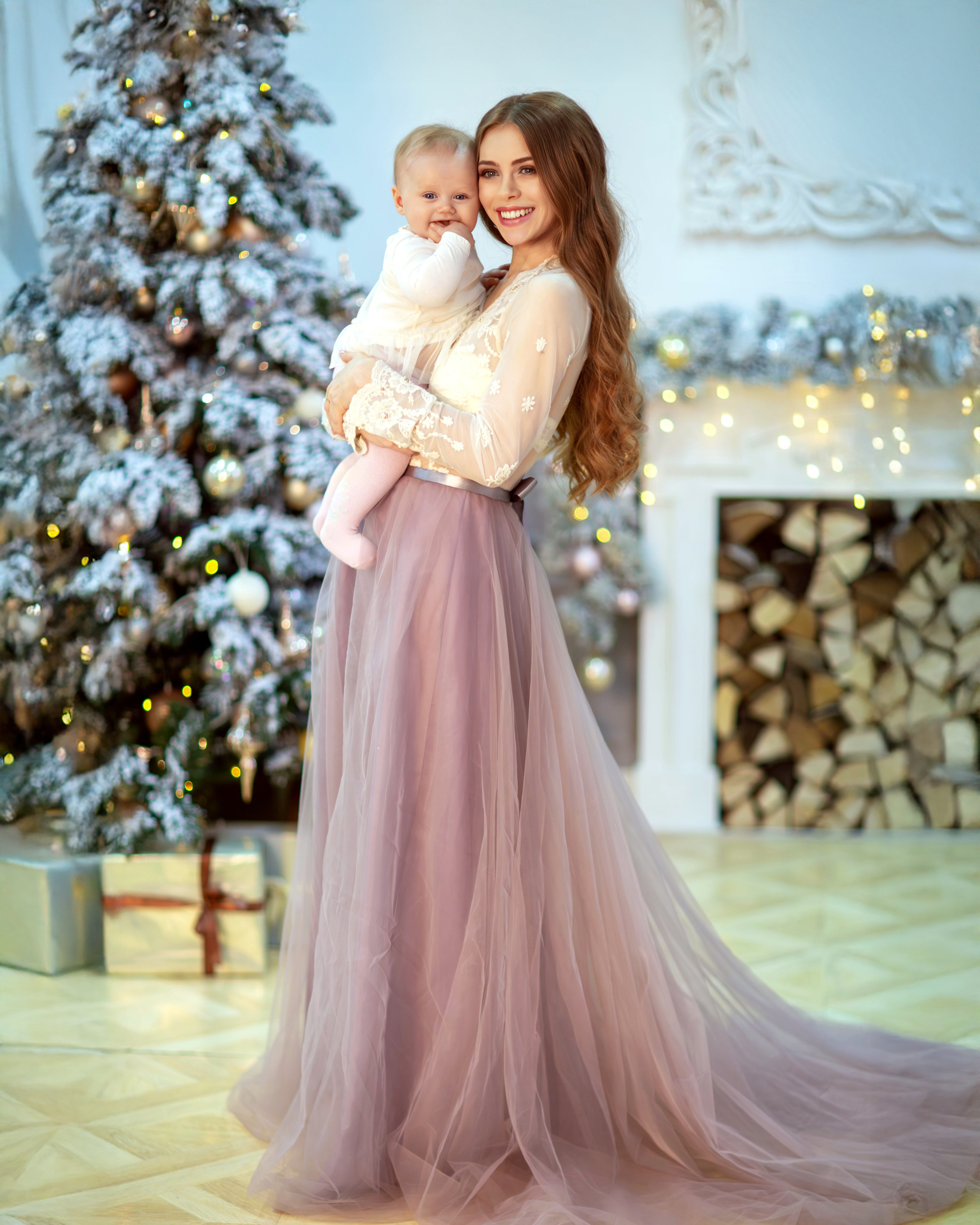 Семейная новогодняя съемка Анастасии. Семейный и детский фотограф в Москве Юлия