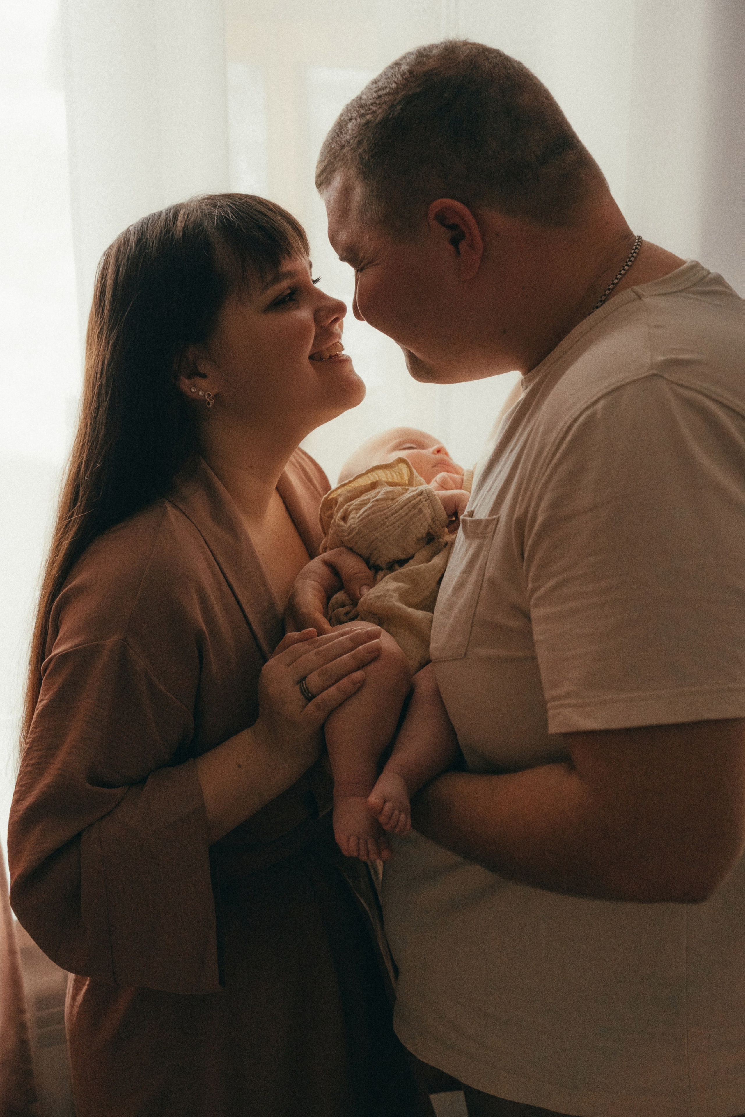 Андрей, Настя, Тая. Семейный фотограф • Домашние съемки в Нижнем Новгороде