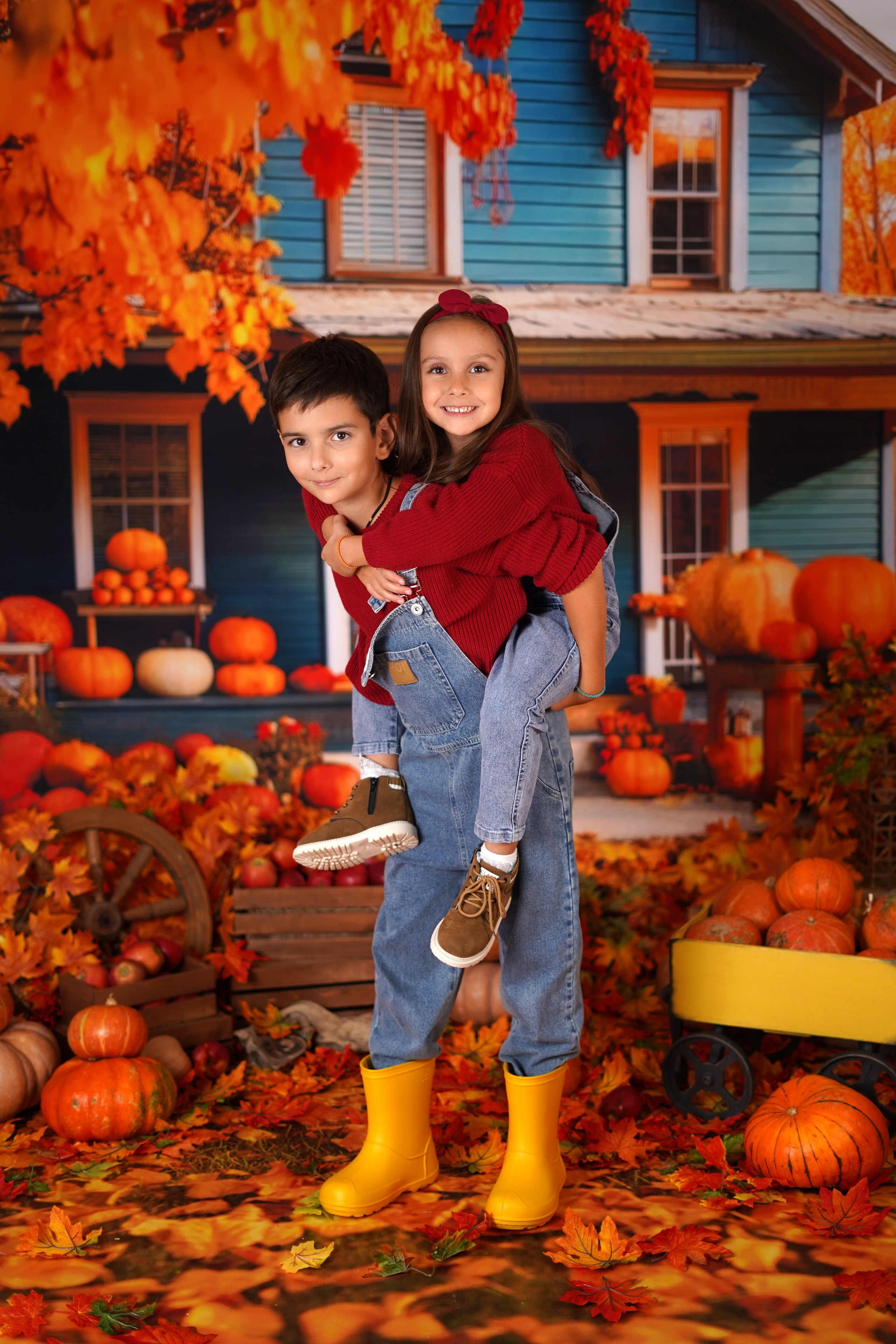 Осенний фотодень в студии Антураж. Детский семейный фотограф Краснодар