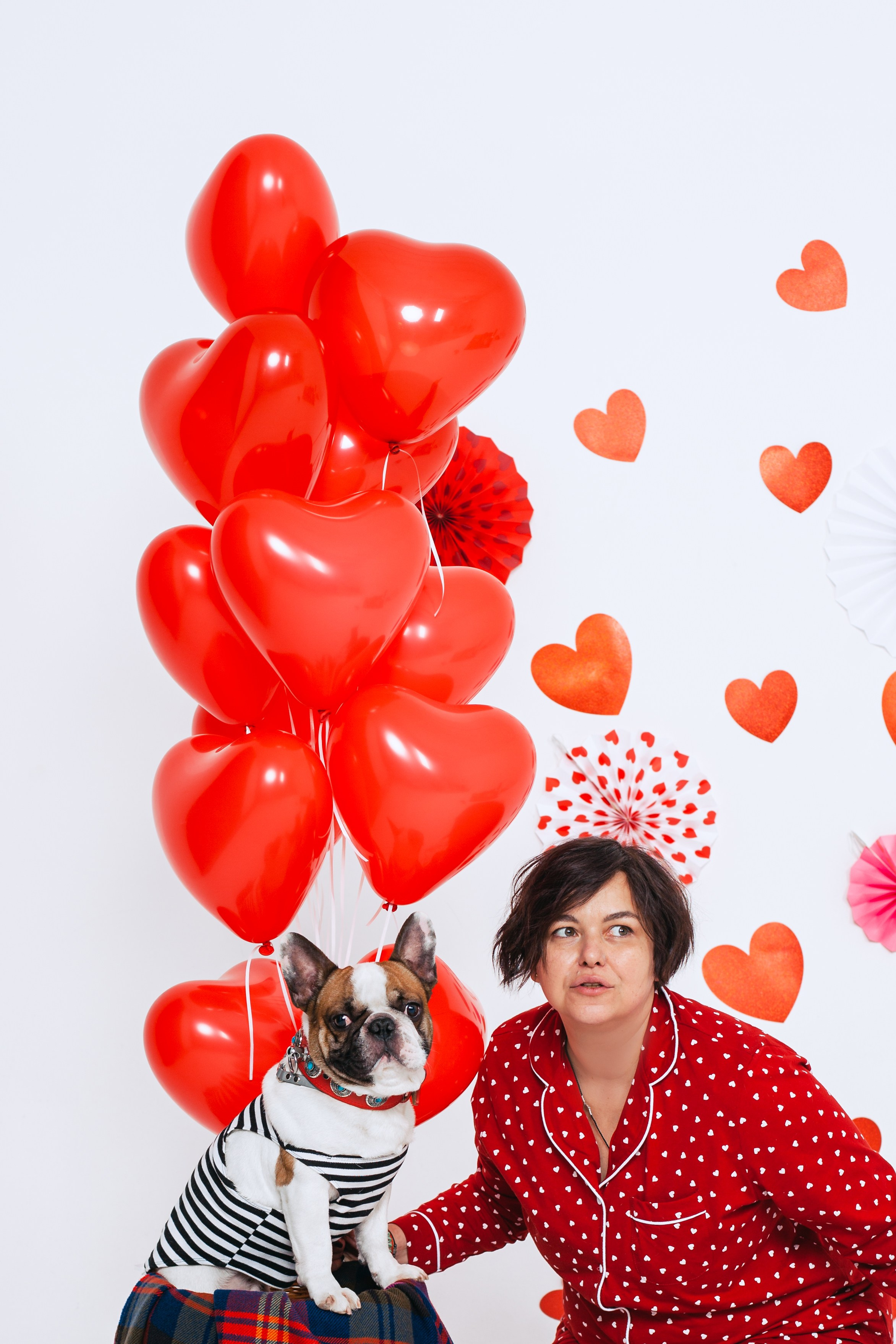 Пижамная вечеринка французских бульдогов и их хозяев. Фотограф-анималист Татьяна Степанова