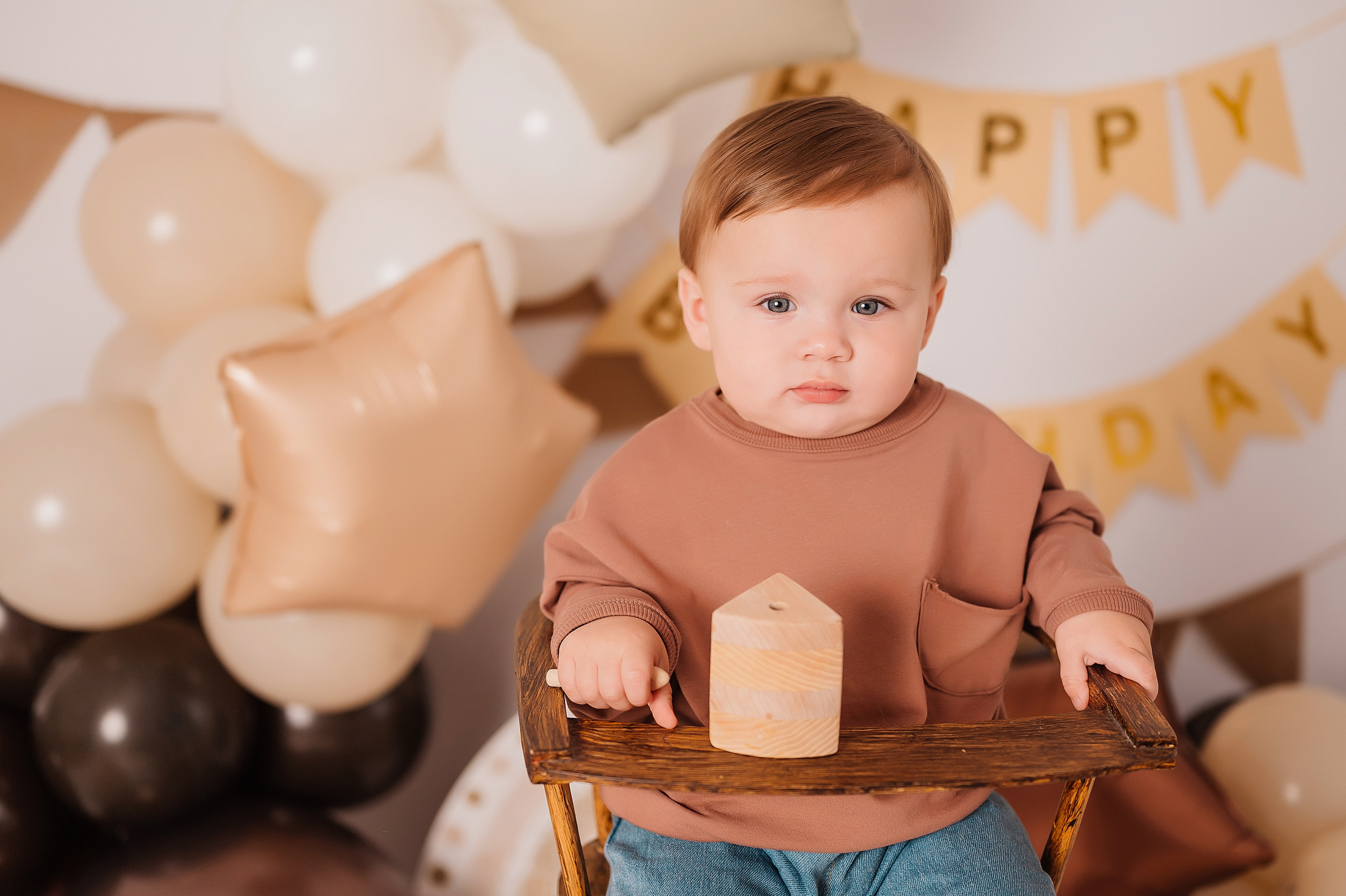Федору 1 годик. Детский и семейный фотограф в Красноярске. Фотосессии новорожденных малышей до 1 месяца