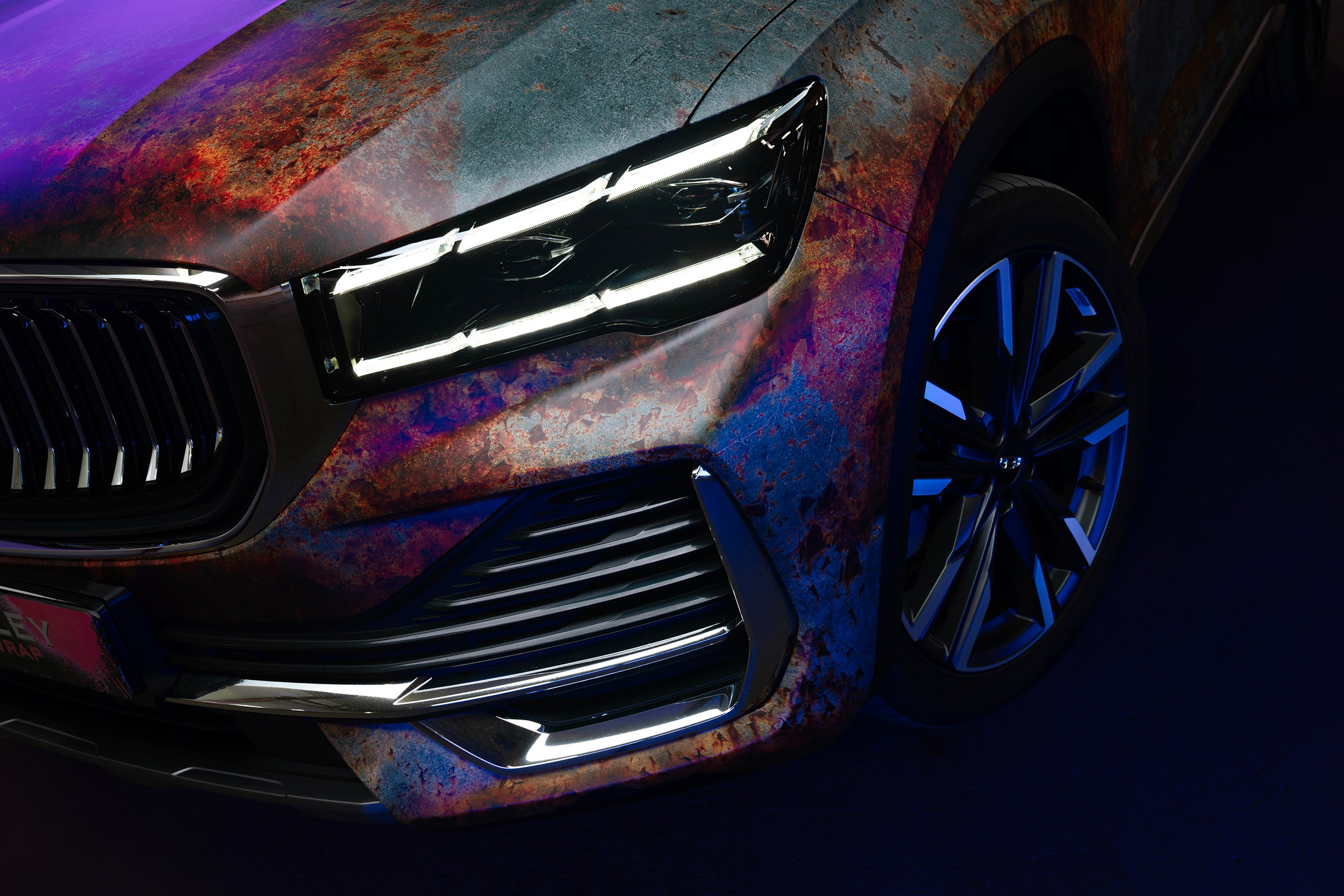 Винилография на Geely Monjaro. Студия дизайна и оклейки авто Barmaley Design