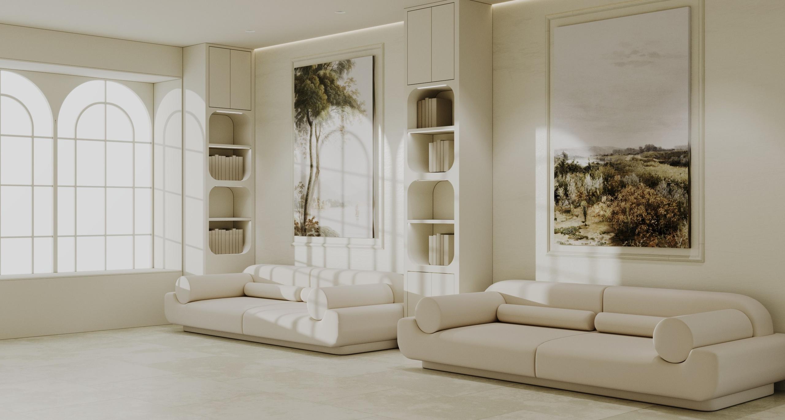 Холл Факультета архитектуры и дизайна. Студенческий проект, 2024 г. Главная