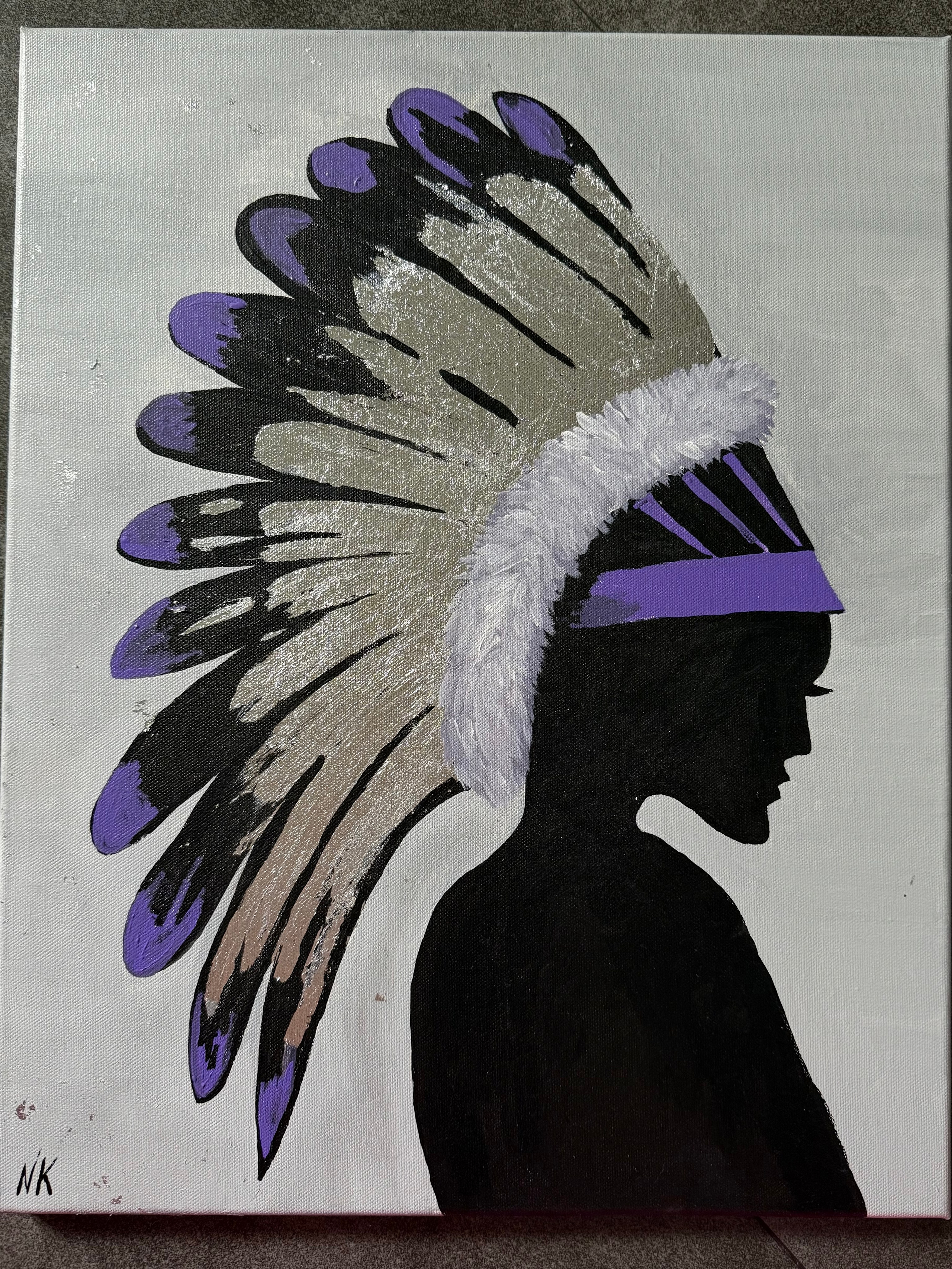 Размеры: 40*50 см . Материалы: Холст, акриловые краски , паталь. Описание: