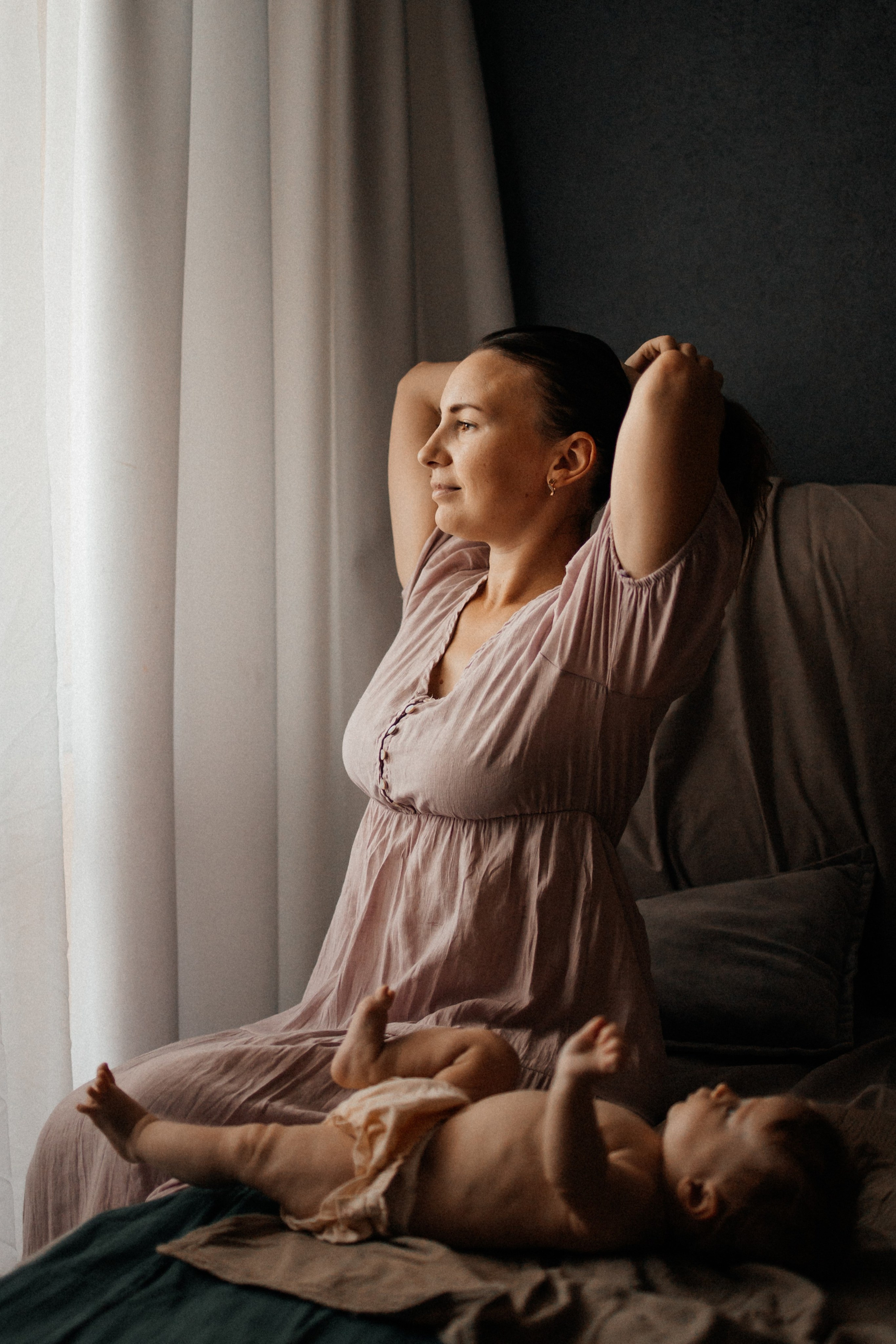 Юлия, Лиля и малышка Яся. Фотограф Алия Танцыкужина