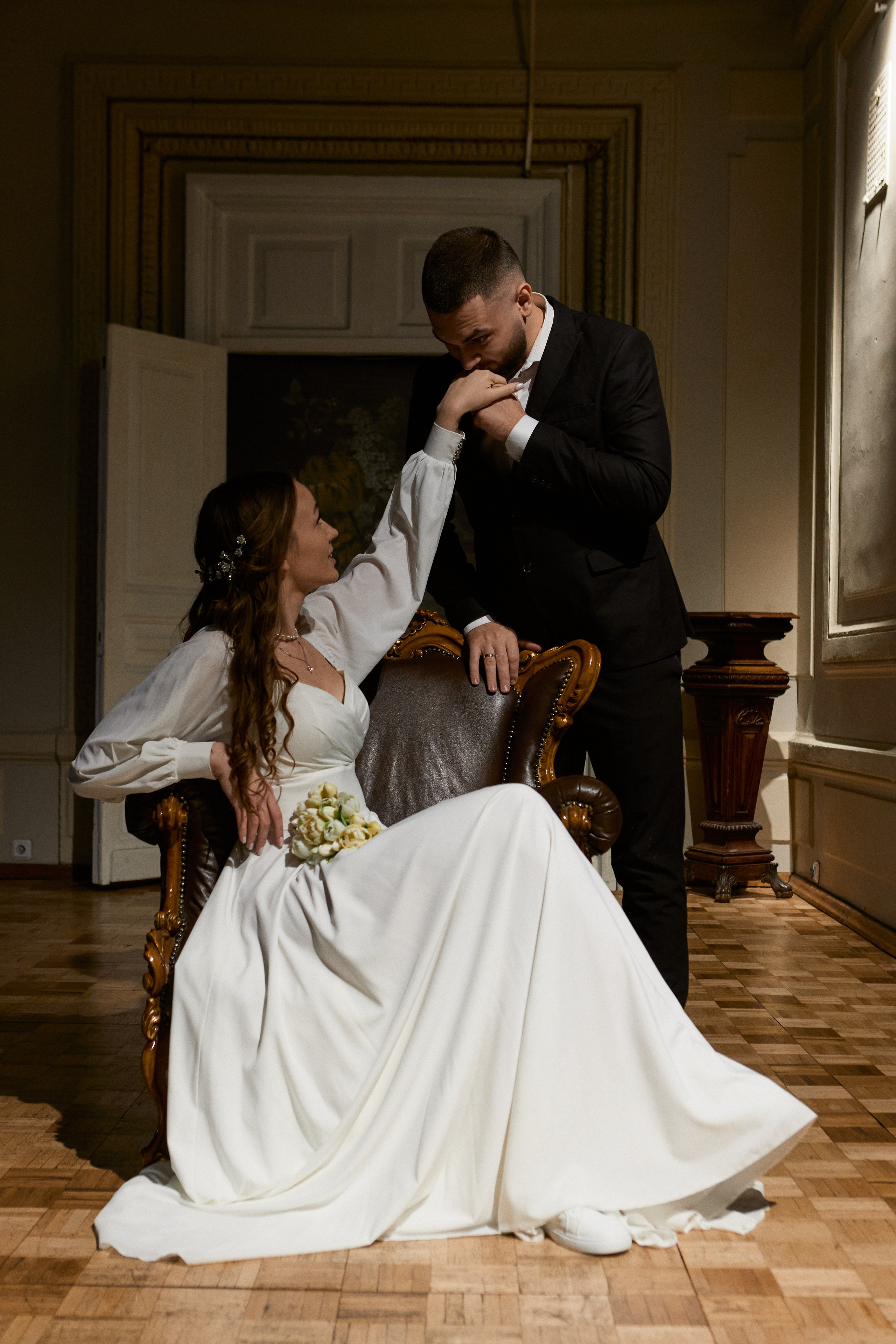 Свадебная фотосессия в студии в Москве