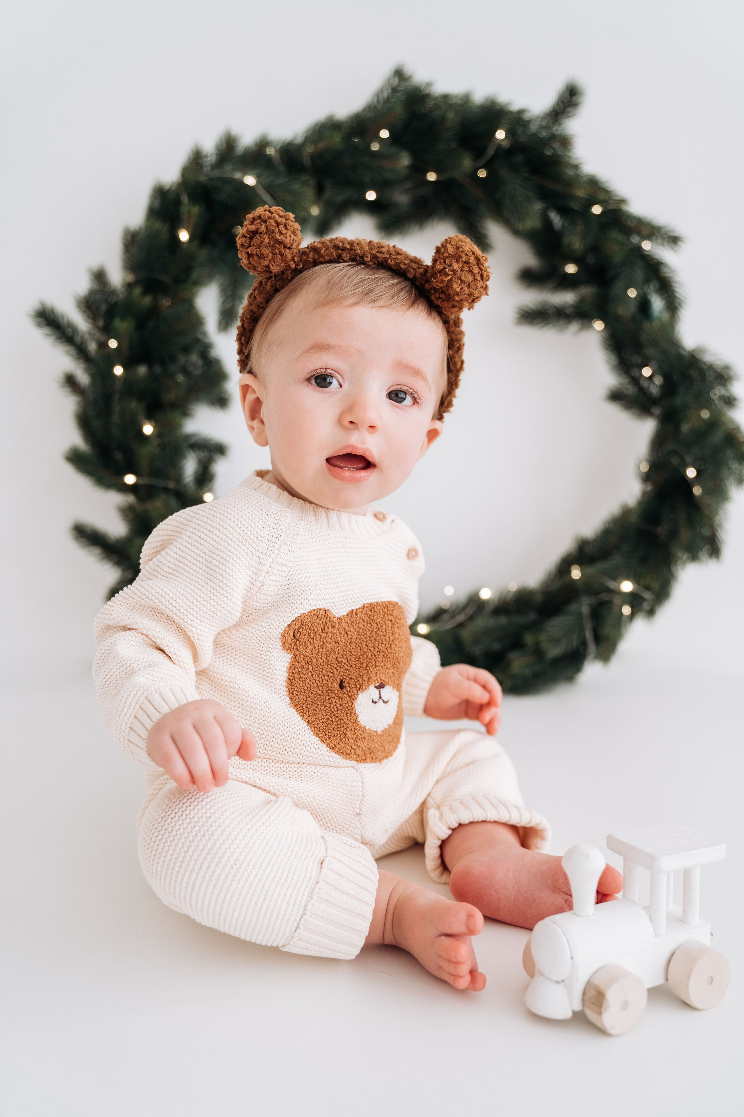 Новогодняя детская фотосессия для Феди. Семейный фотограф СПб Анастасия Василь. Фотосессия на годик