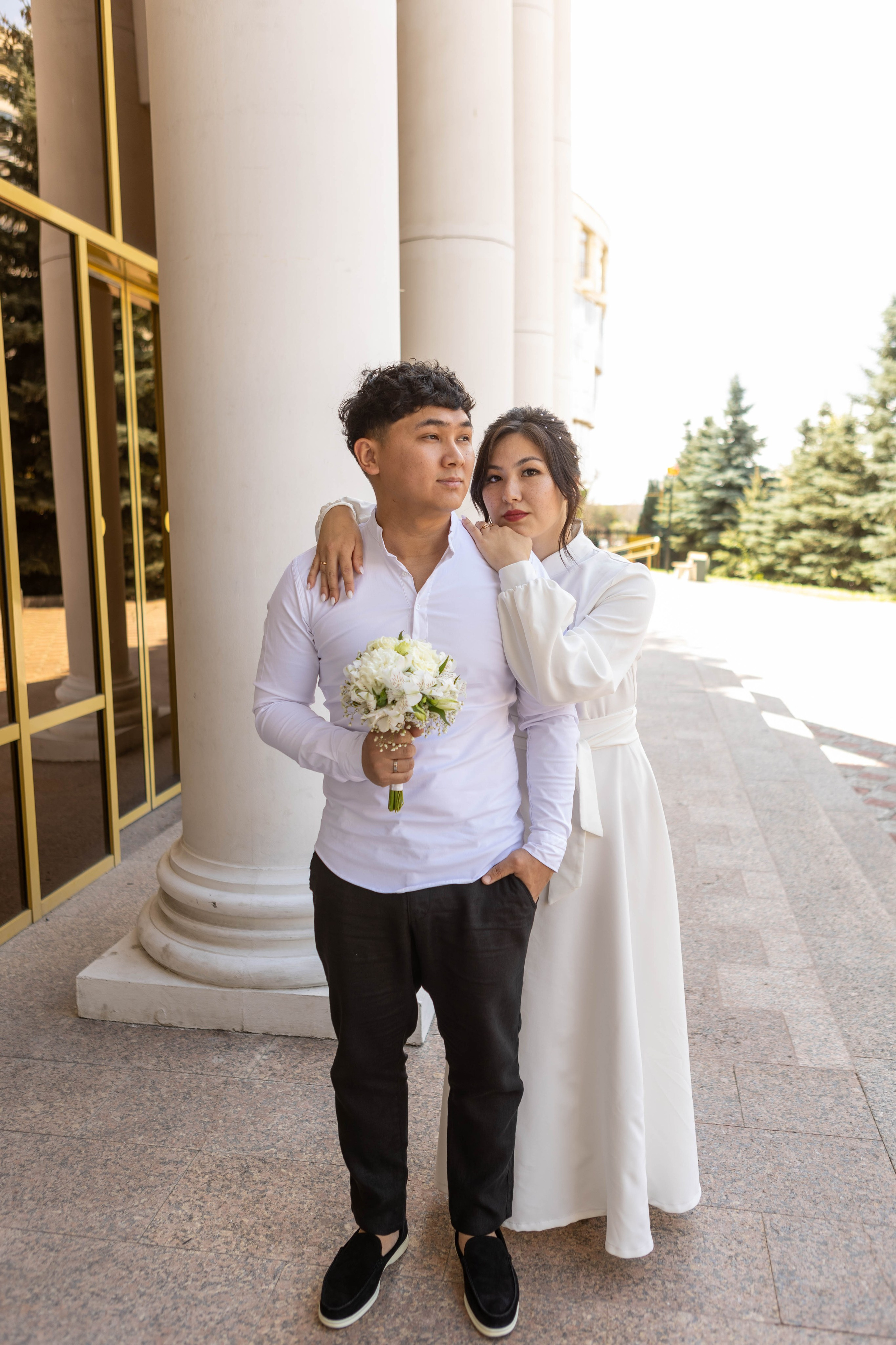 Шахматный дворец: Алтынай и Ерлана. Свадебный и предметный фотограф Ренат Каламперов