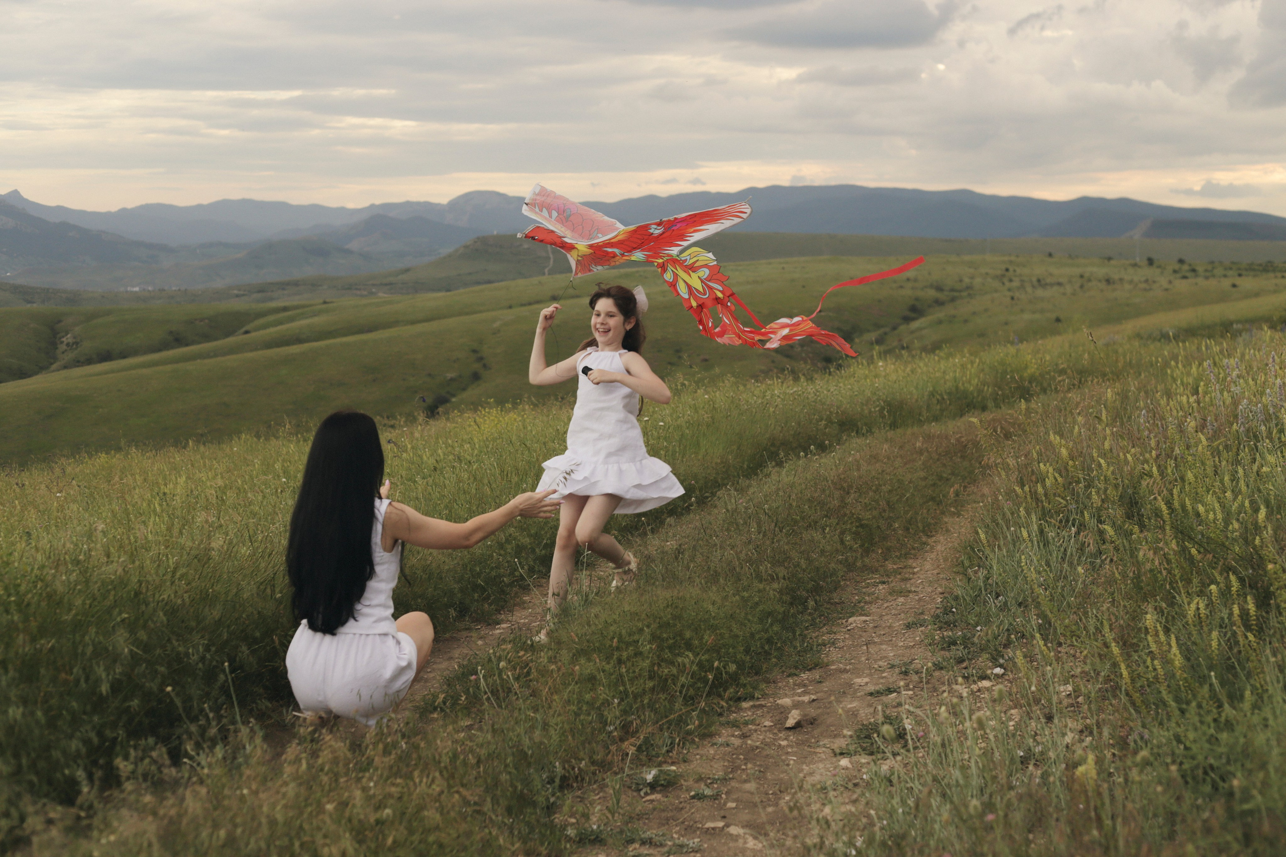 Диана и Алиса | Воздушный змей. Семейный фотограф в Феодосии Брежнева Алла