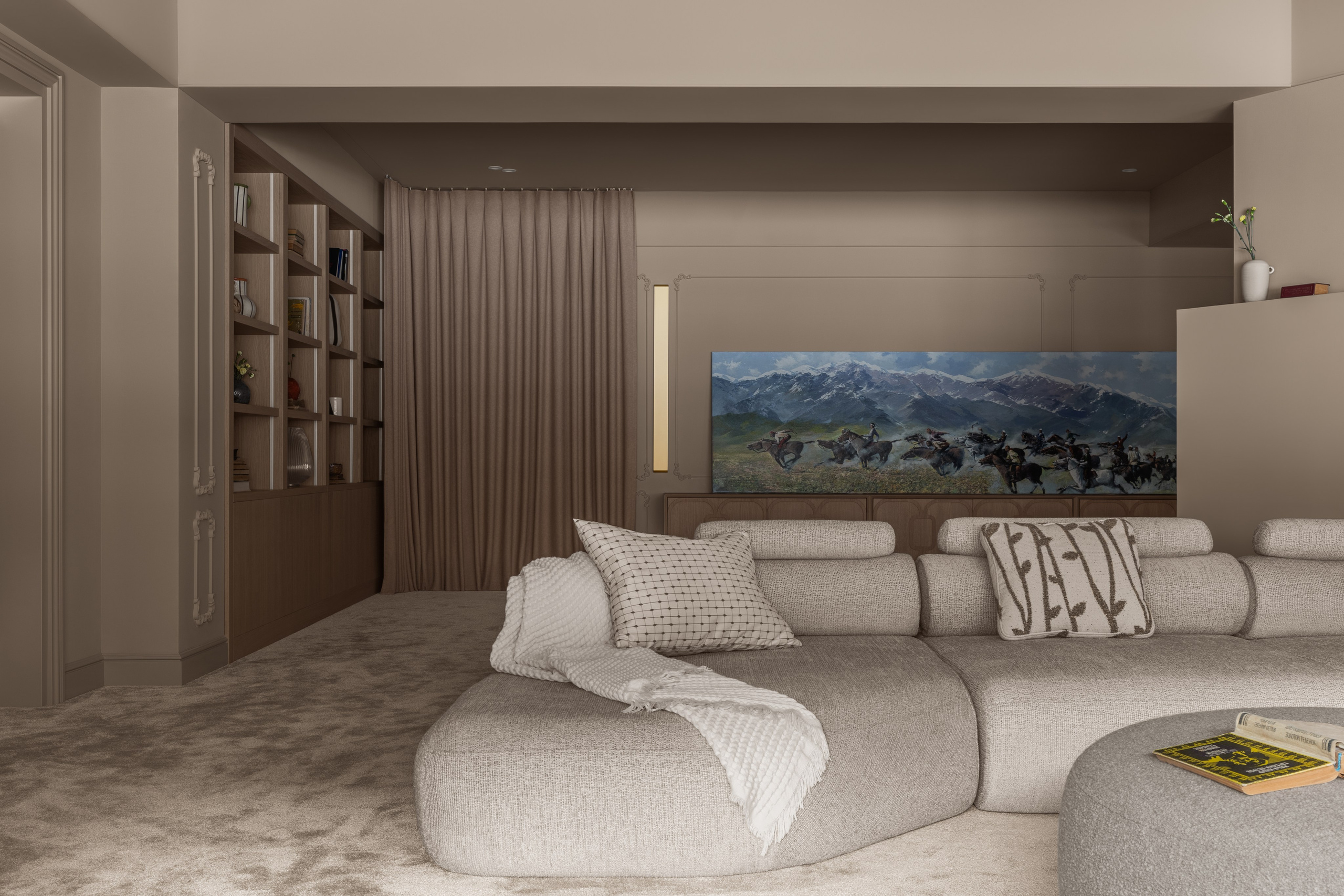 Профессиональная фотосъёмка дизайна интерьера коттеджа в г. Алматы. Роман Якунин — интерьерный фотограф в Алматы