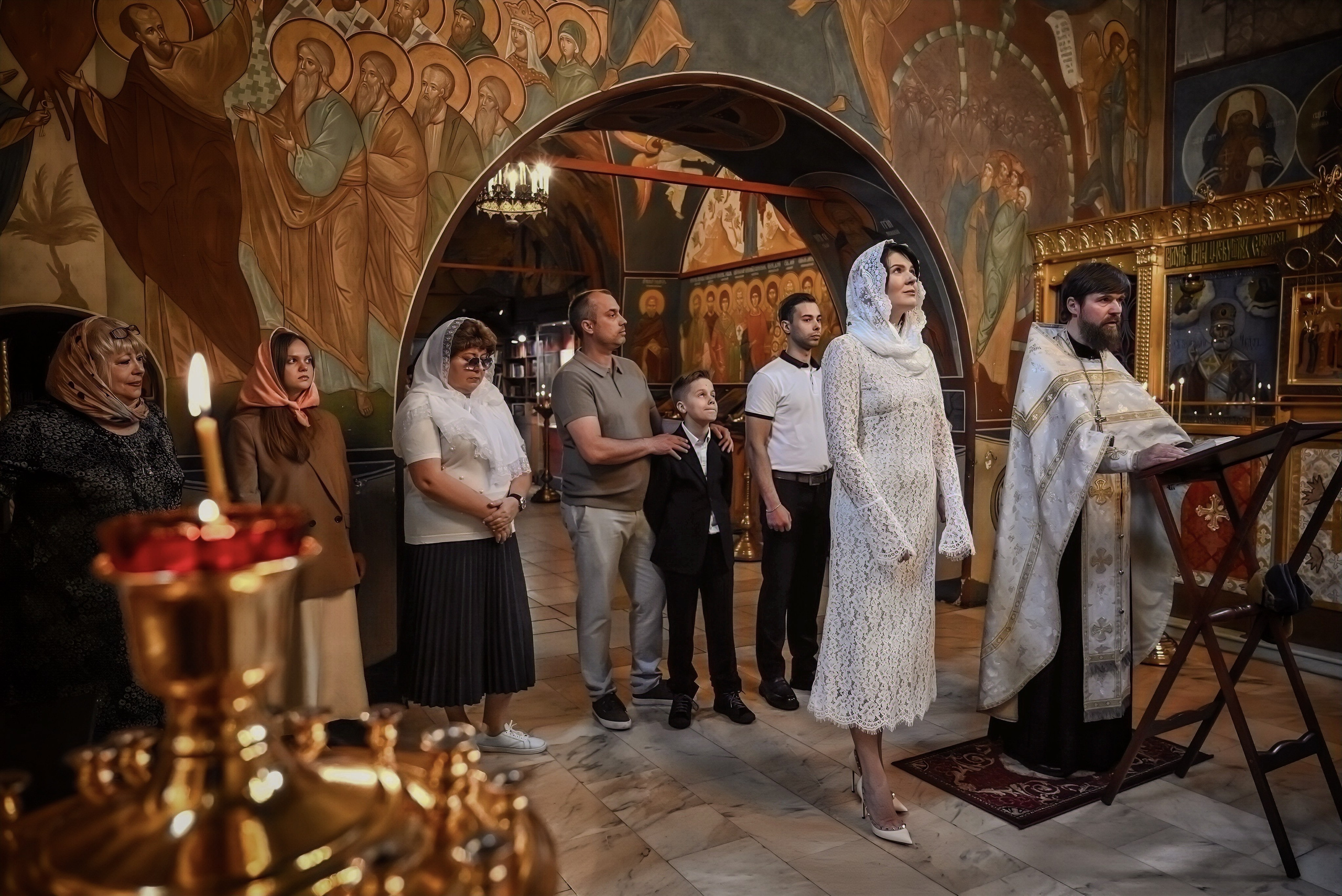 Крещение Арбат мама Ксения. Семейный и детский фотограф Москва