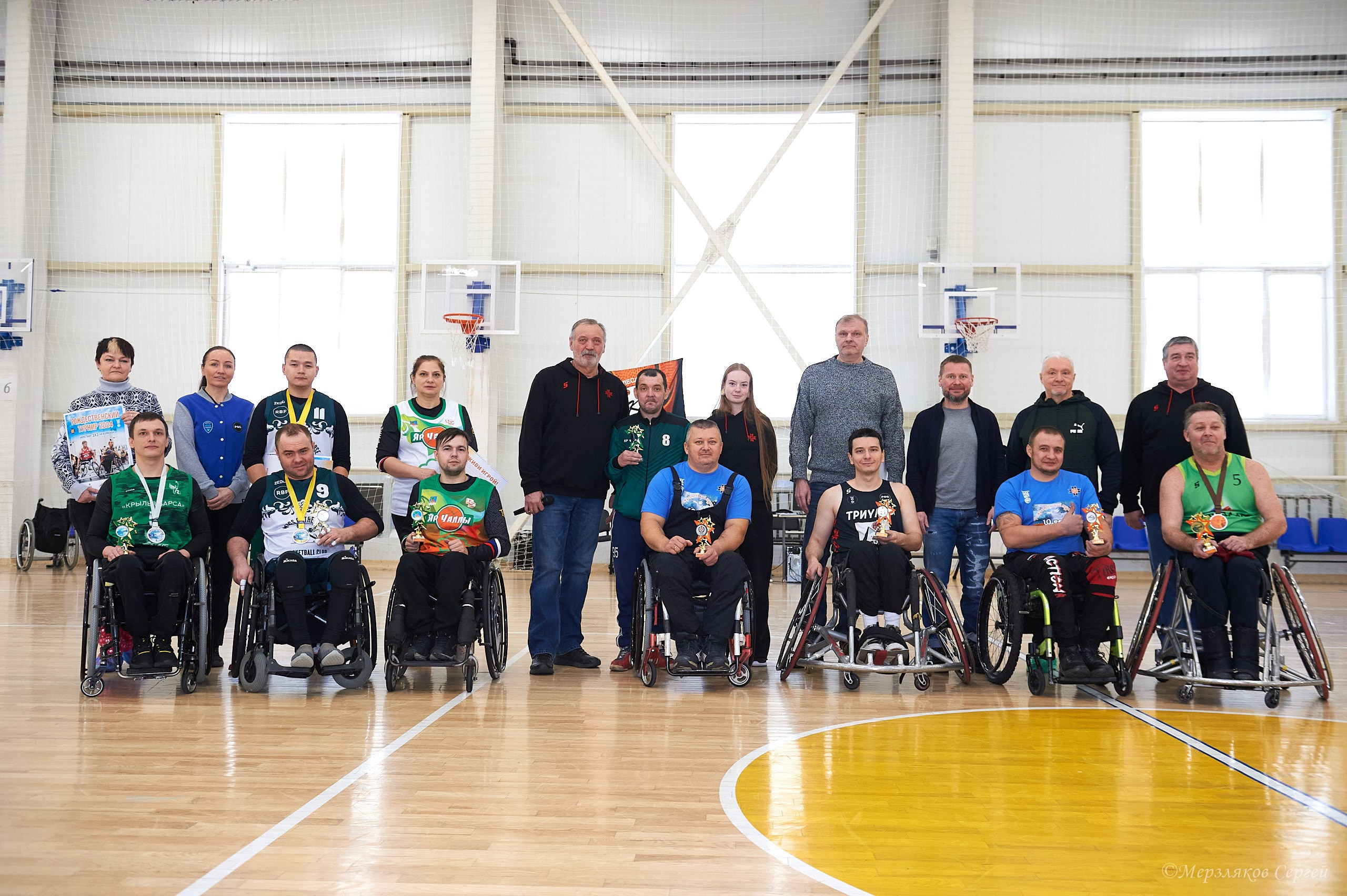 X традиционный Рождественский турнир по баскетболу на колясках. Ижевск. Спортивный репортажный фотограф в Ижевске Сергей Мерзляков