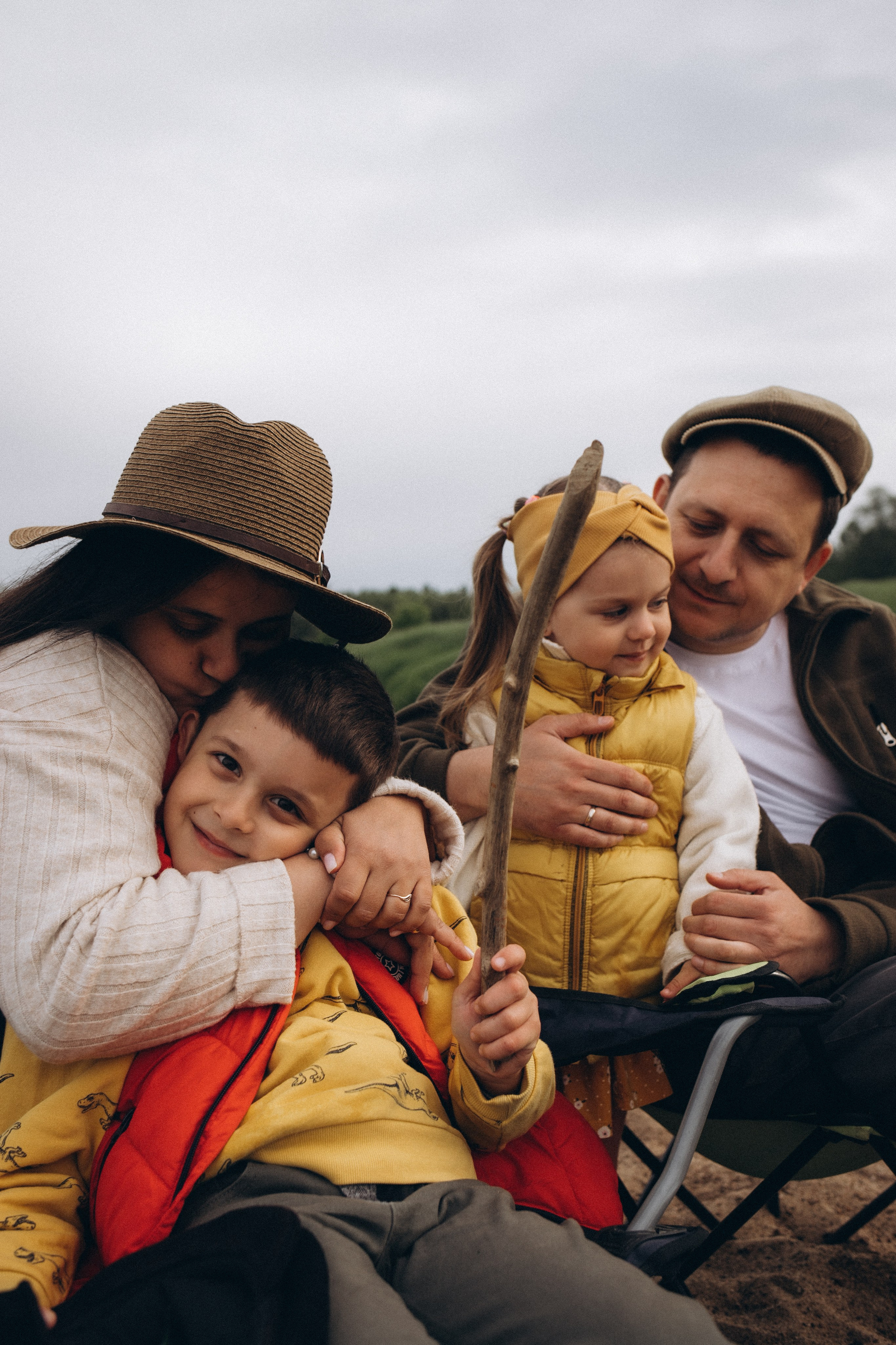 Вася, Юля, Сева и Полинка. Семейный и свадебный фотограф Анна Кожокарь