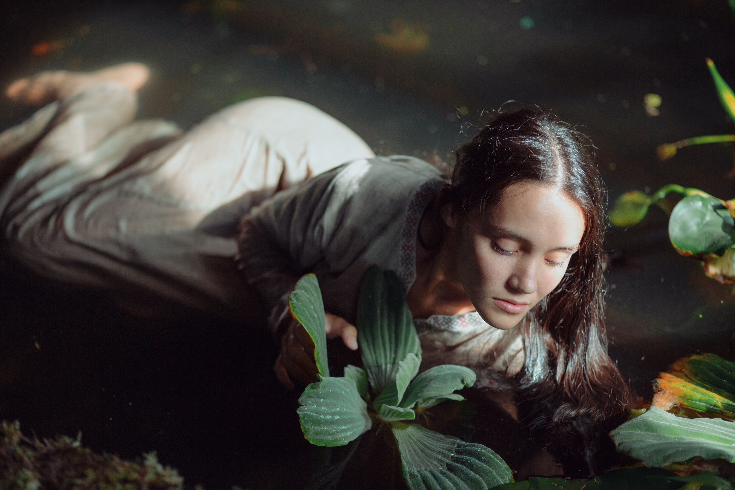 Татьяна в кувшинках. Фотограф в Новосибирске Краснова Евгения