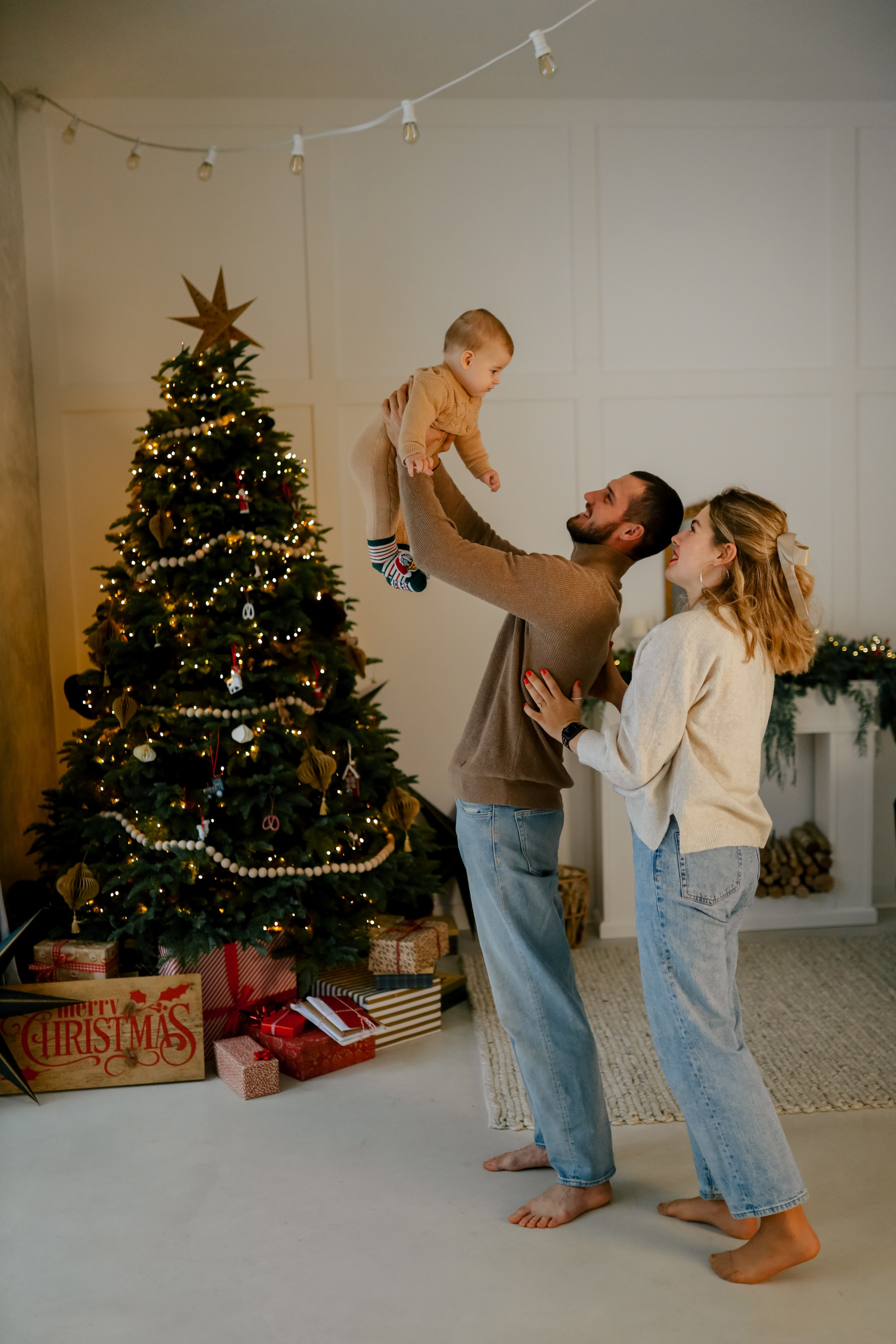 Теплое семейное новогоднее. Свадебный и семейный фотограф в Варшаве