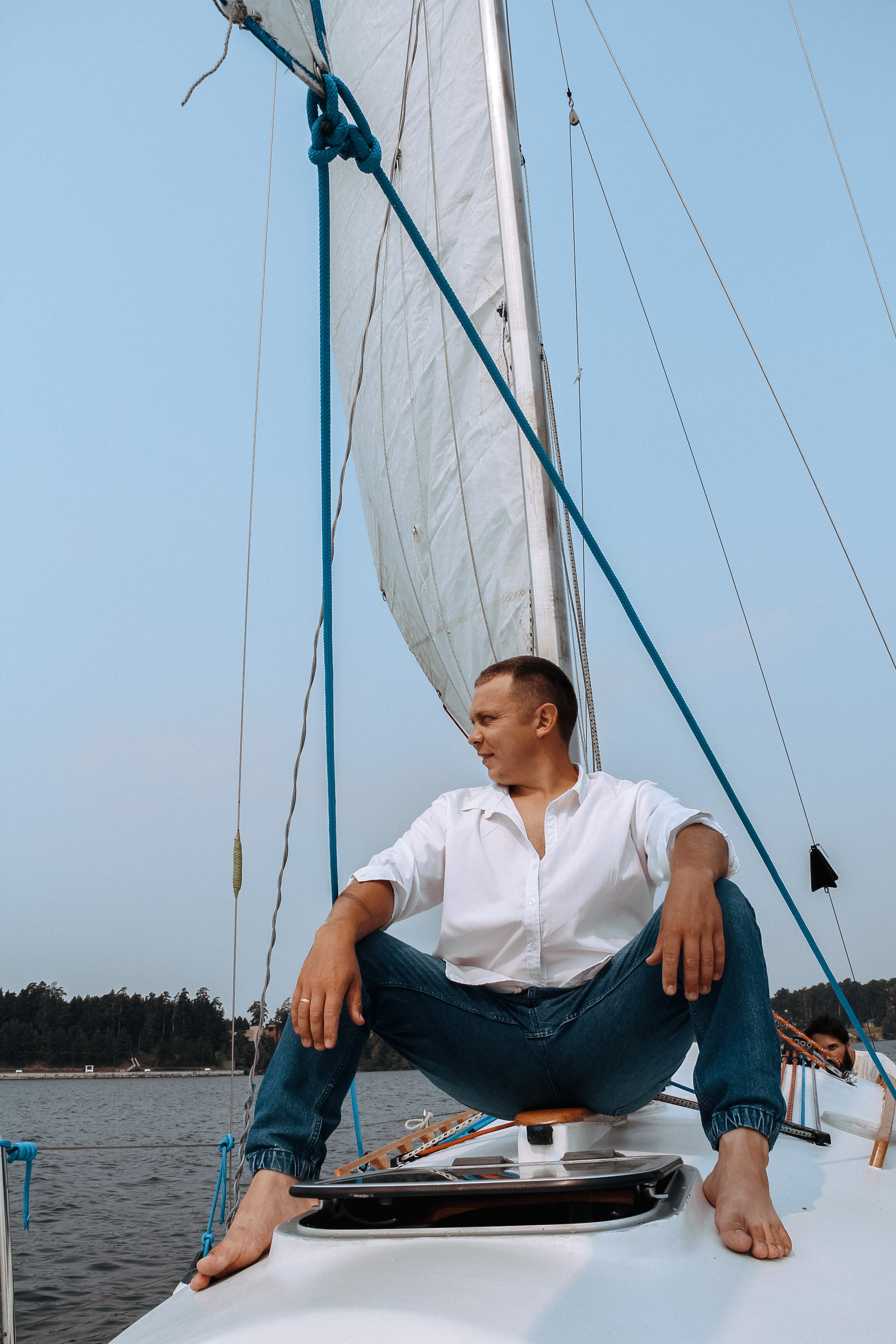 Семейная фотосессия на паруснике в Новосибирске. Семейный фотодуэт Ирина и Николай Власьевы. Фотосессии в Новосибирске