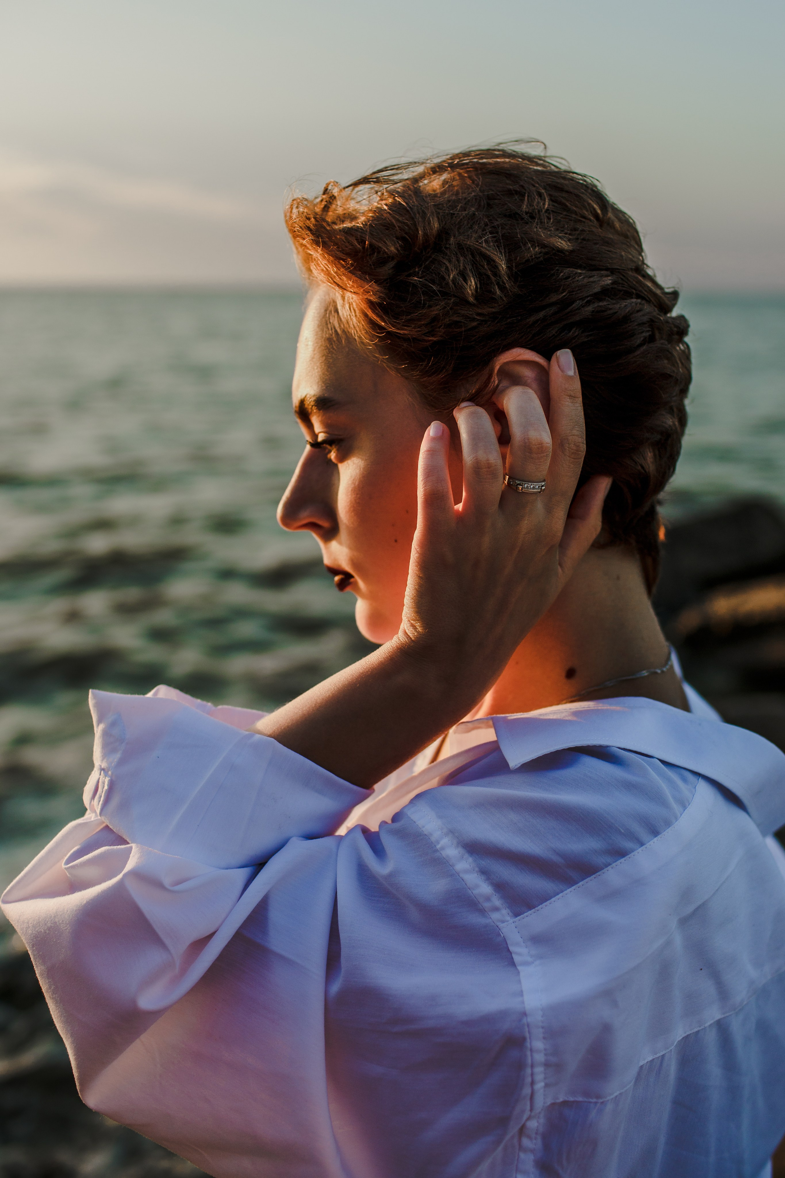 Портрет на море. Свадебный фотограф Кирилл Белый