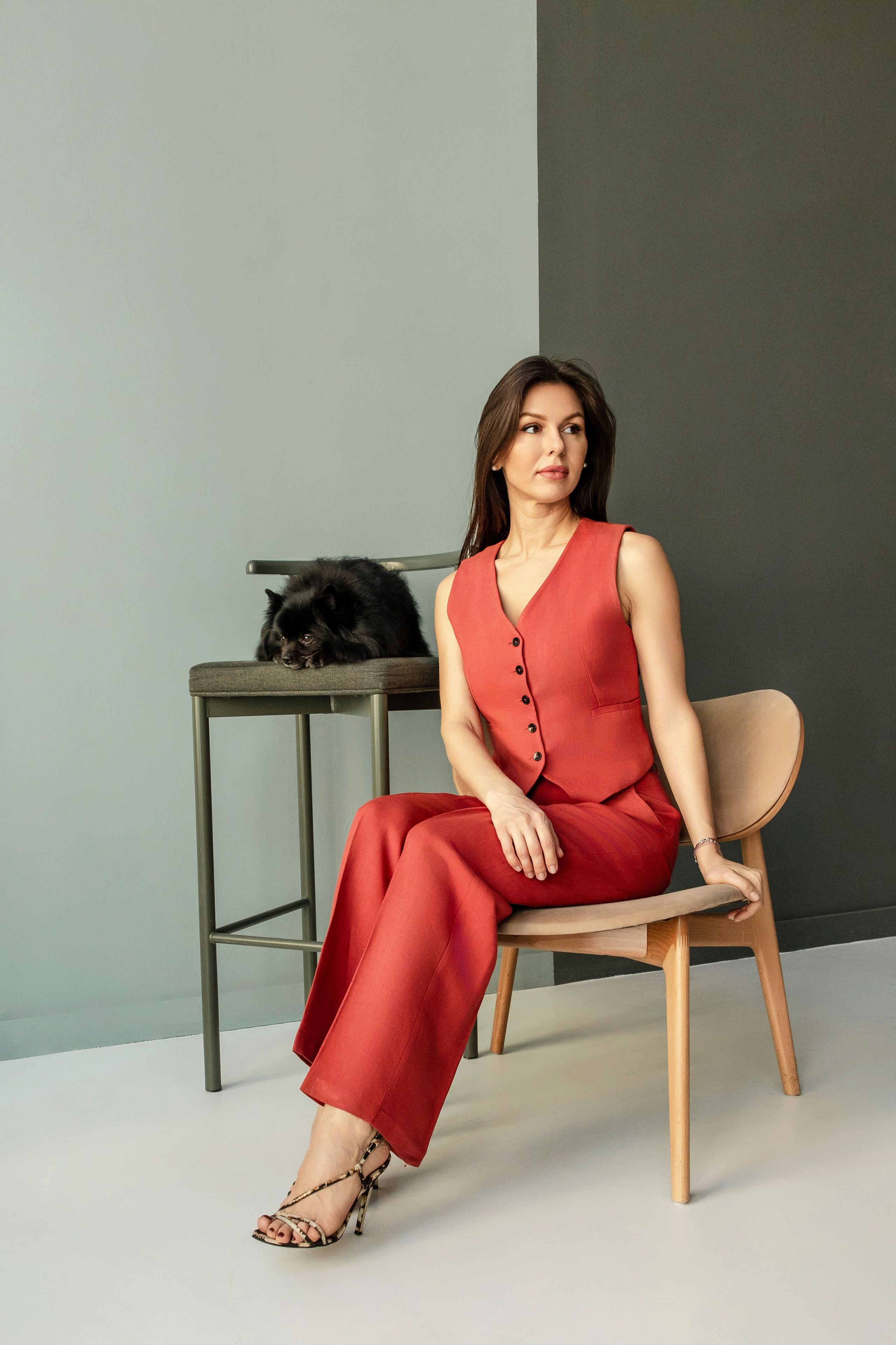 Съемка в студии с собакой. Анастасия Белаш