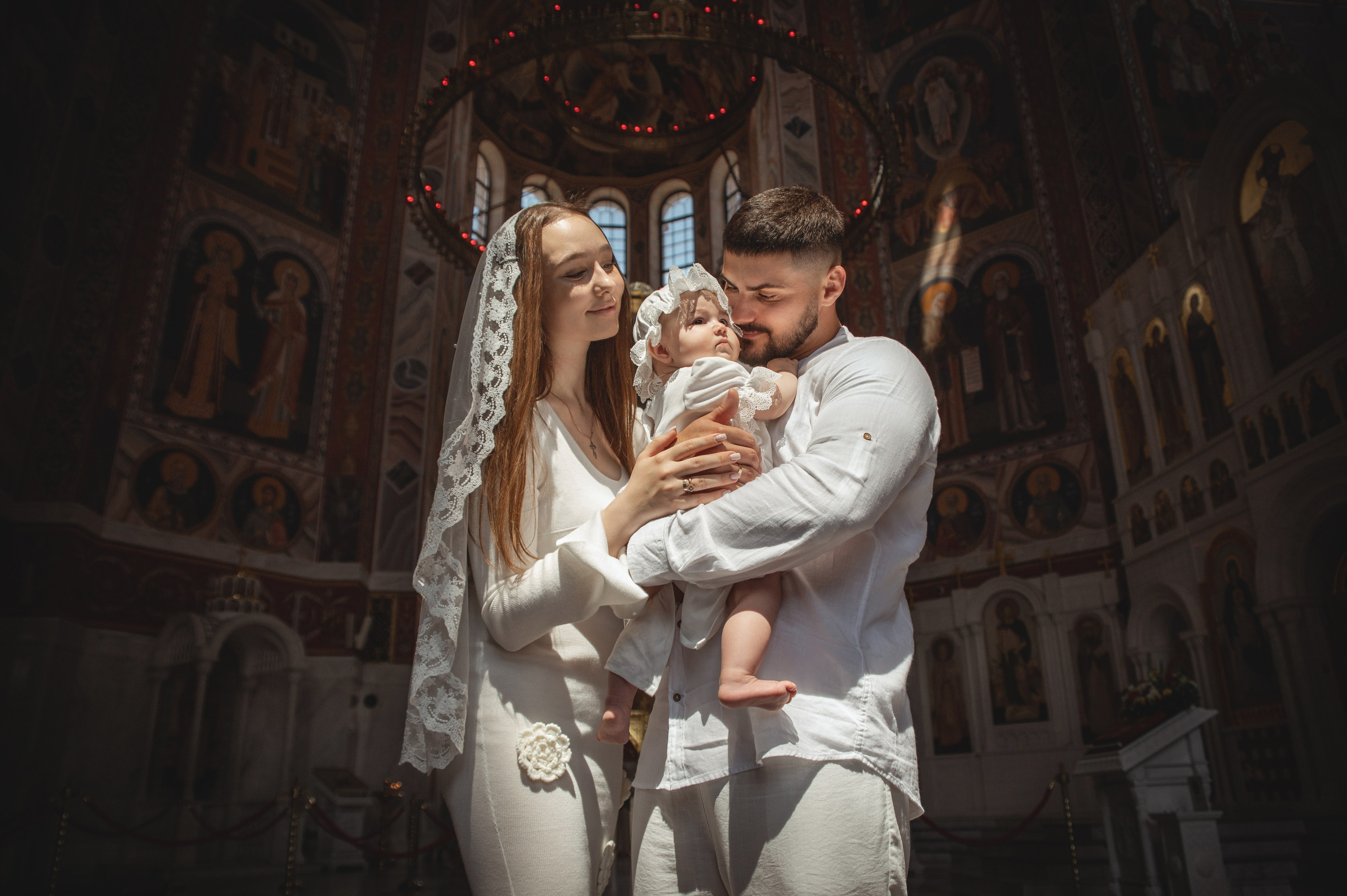 Таинство Крещения Александры, Александра-Невский Собор г. Волгоград. Церковный, семейный и репортажный фотограф Волгоград, Волжский