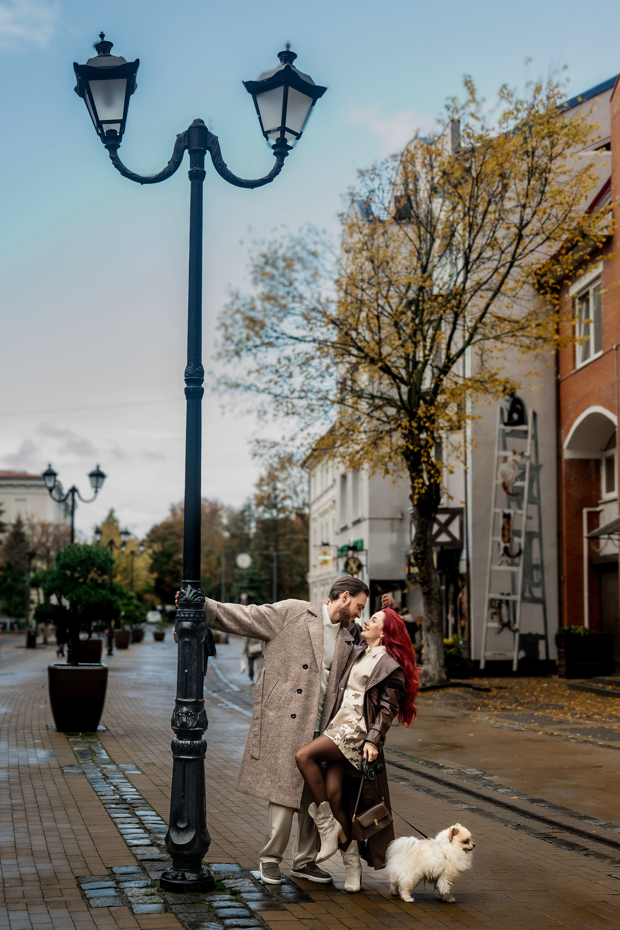 Влюбленные с собачкой. Наталья Слесаренко фотограф в Сочи