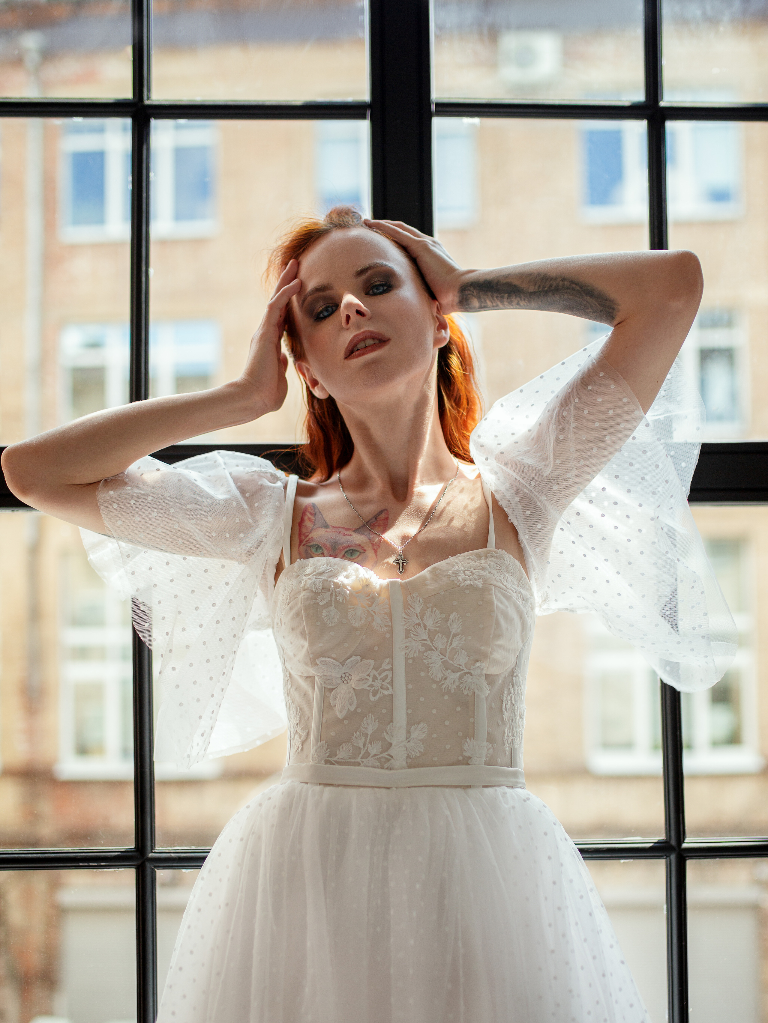 Екатерина. Белое платье & чёрные кеды. Детский семейный фотограф в г. Москве Жанна Трофимова