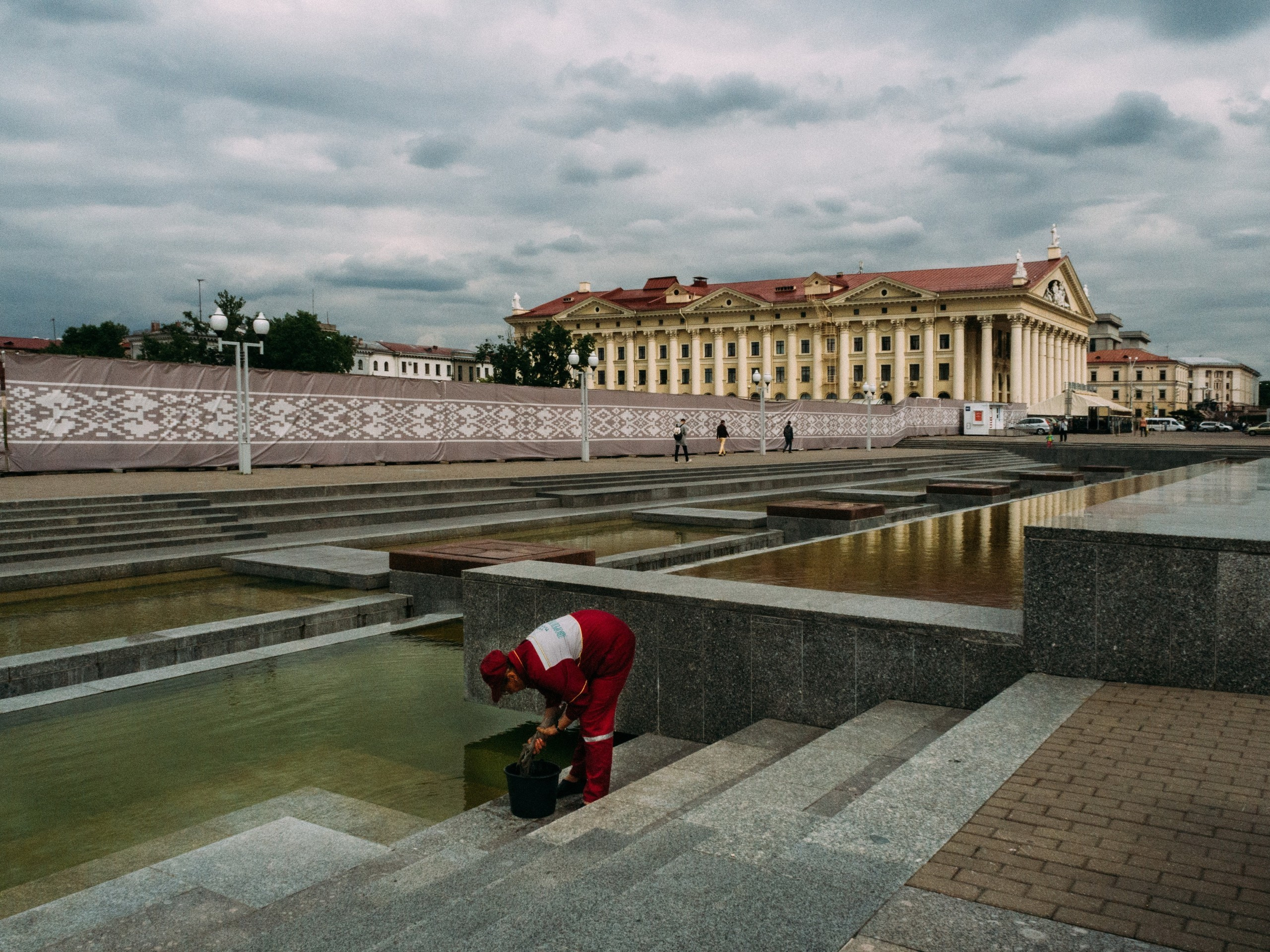 Belarus. Künstler Verstecktoff