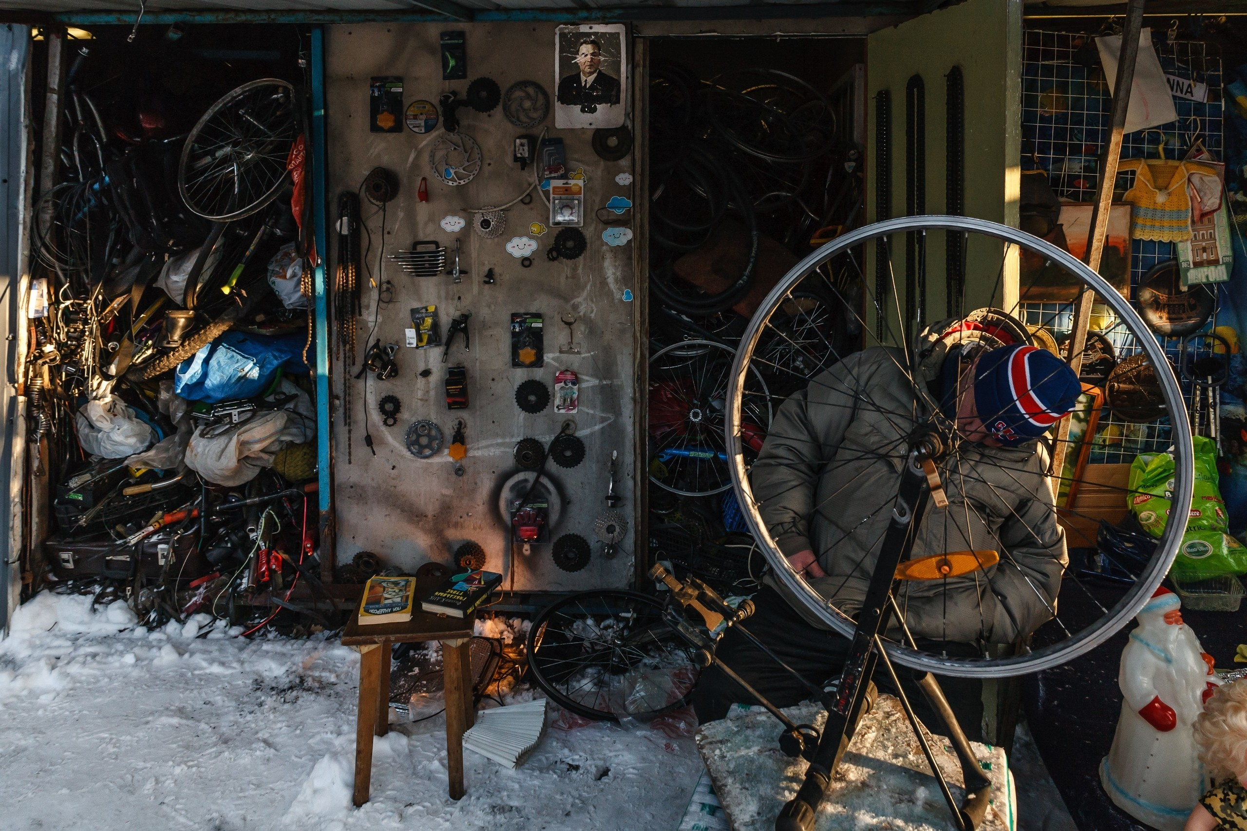 Saint-Petersburg. Künstler Verstecktoff