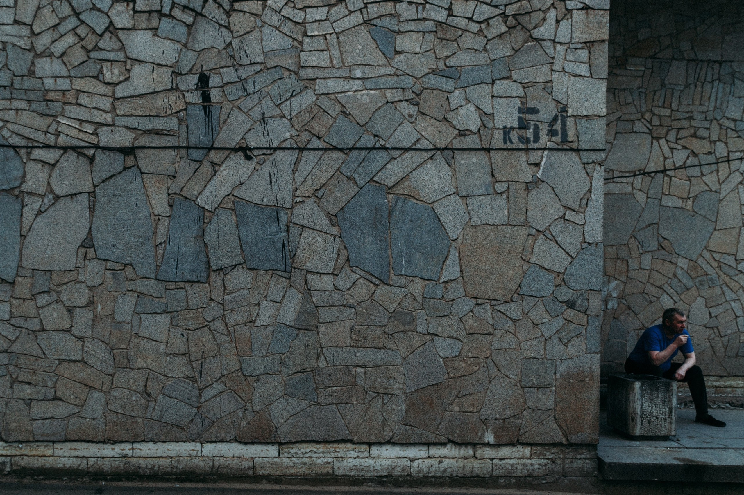 Saint-Petersburg. Künstler Verstecktoff