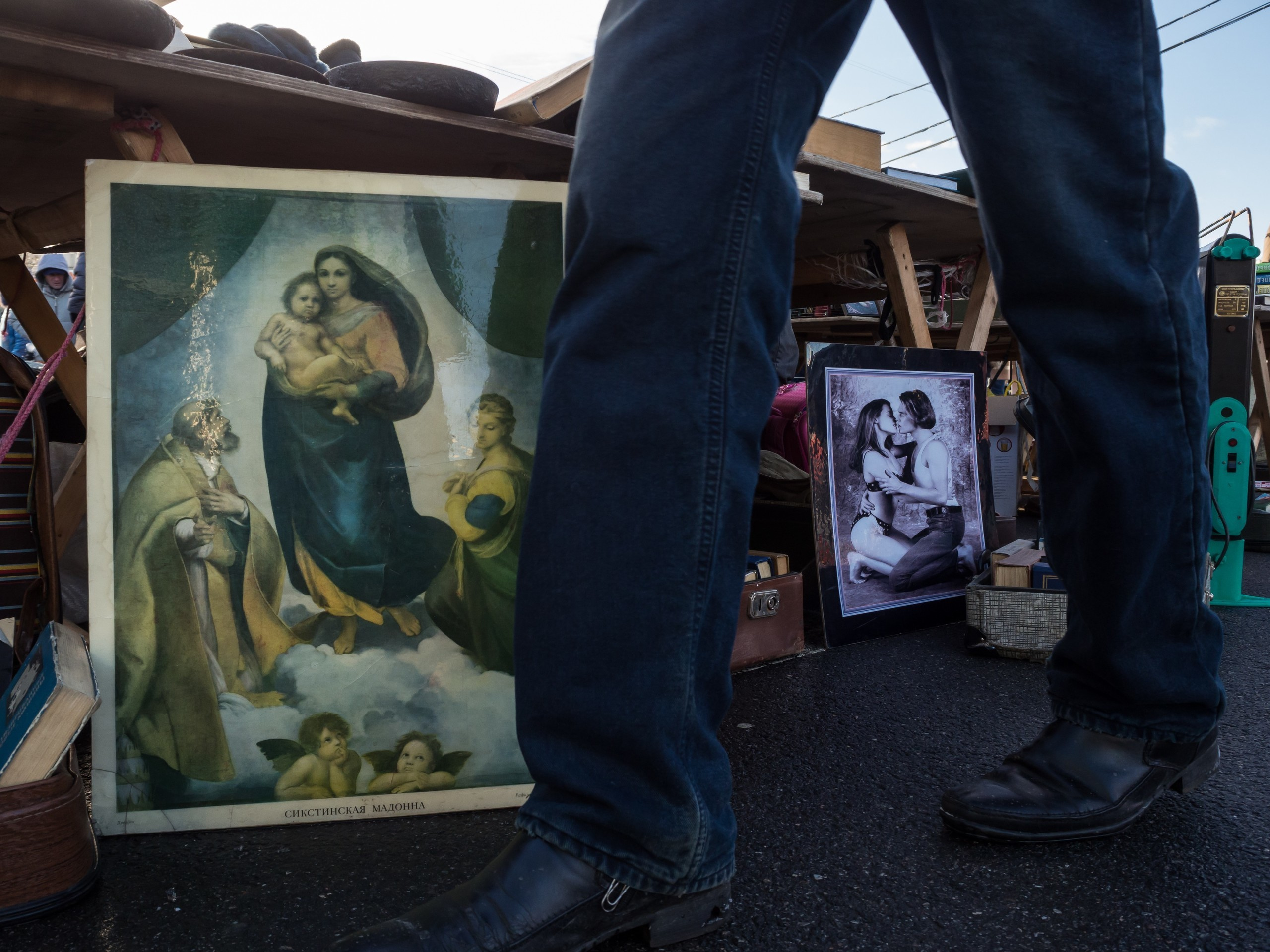 Saint-Petersburg. Künstler Verstecktoff
