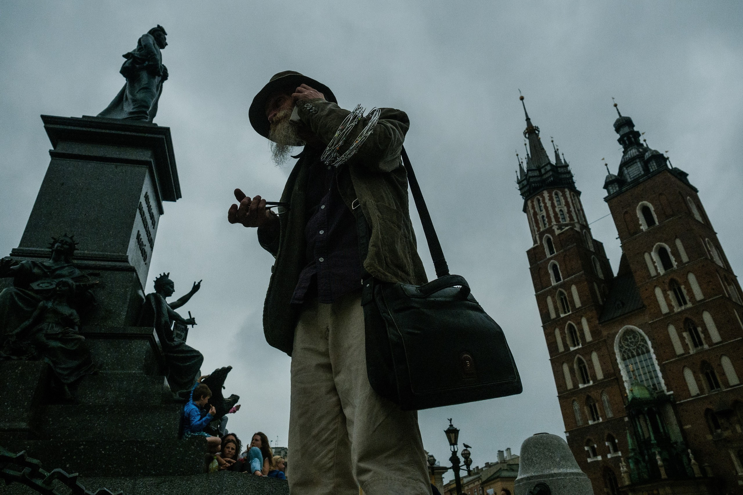 Poland. Künstler Verstecktoff