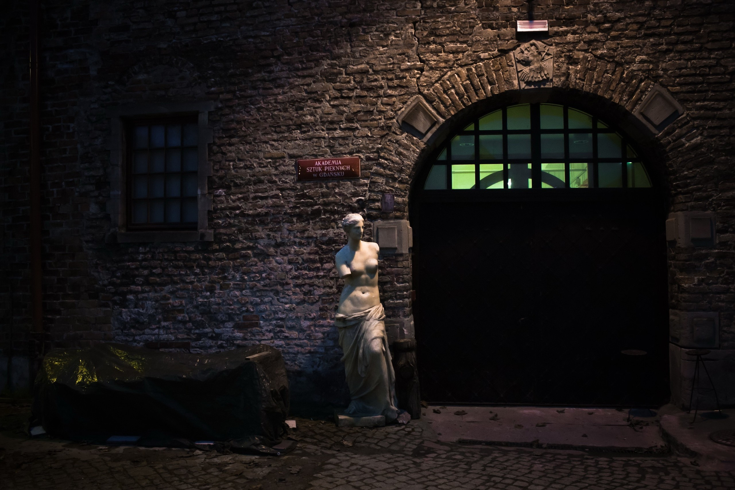 Poland. Künstler Verstecktoff