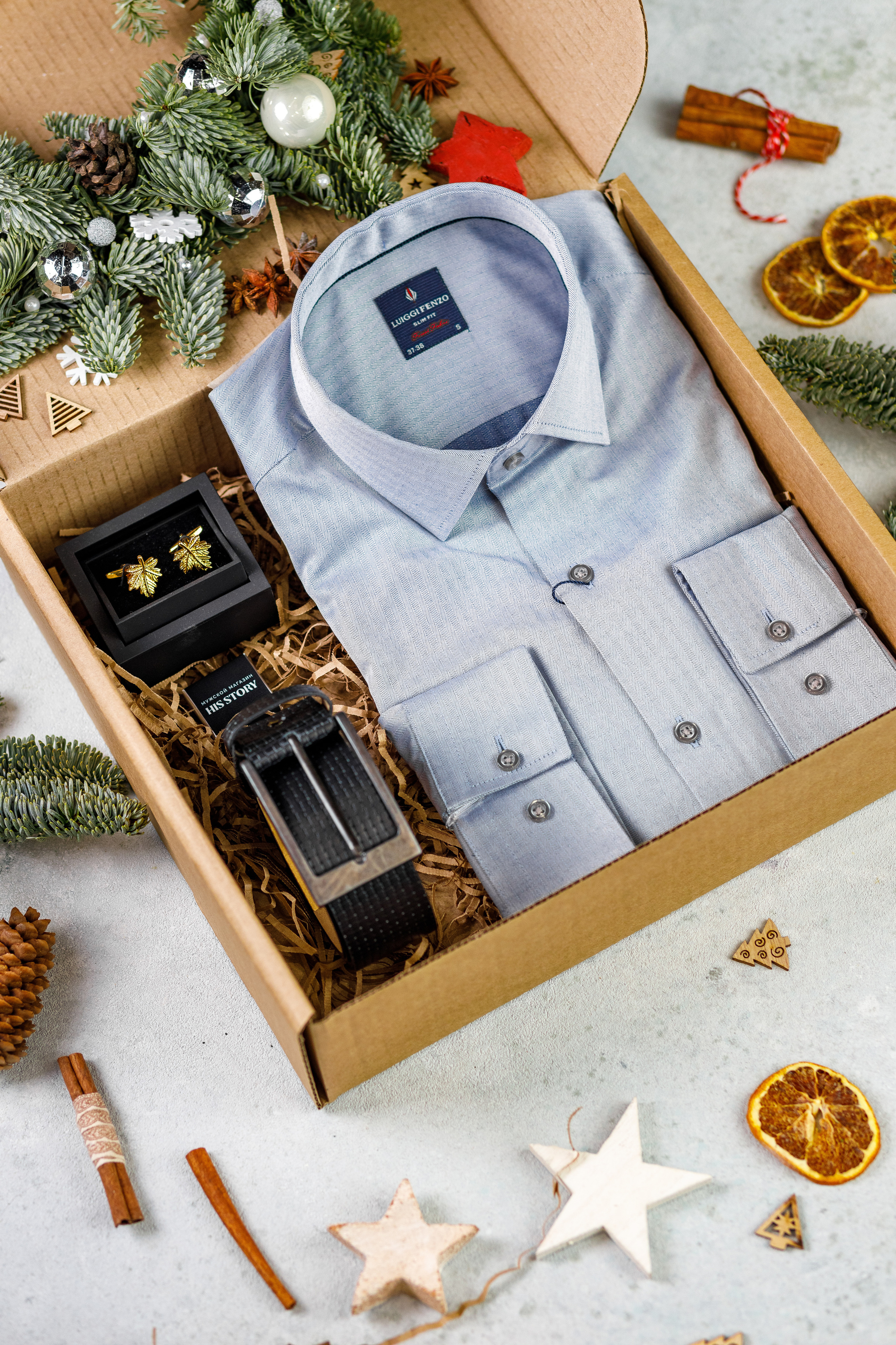 Съёмка подарочных боксов для «HisStory». Фотограф Антон Никандров