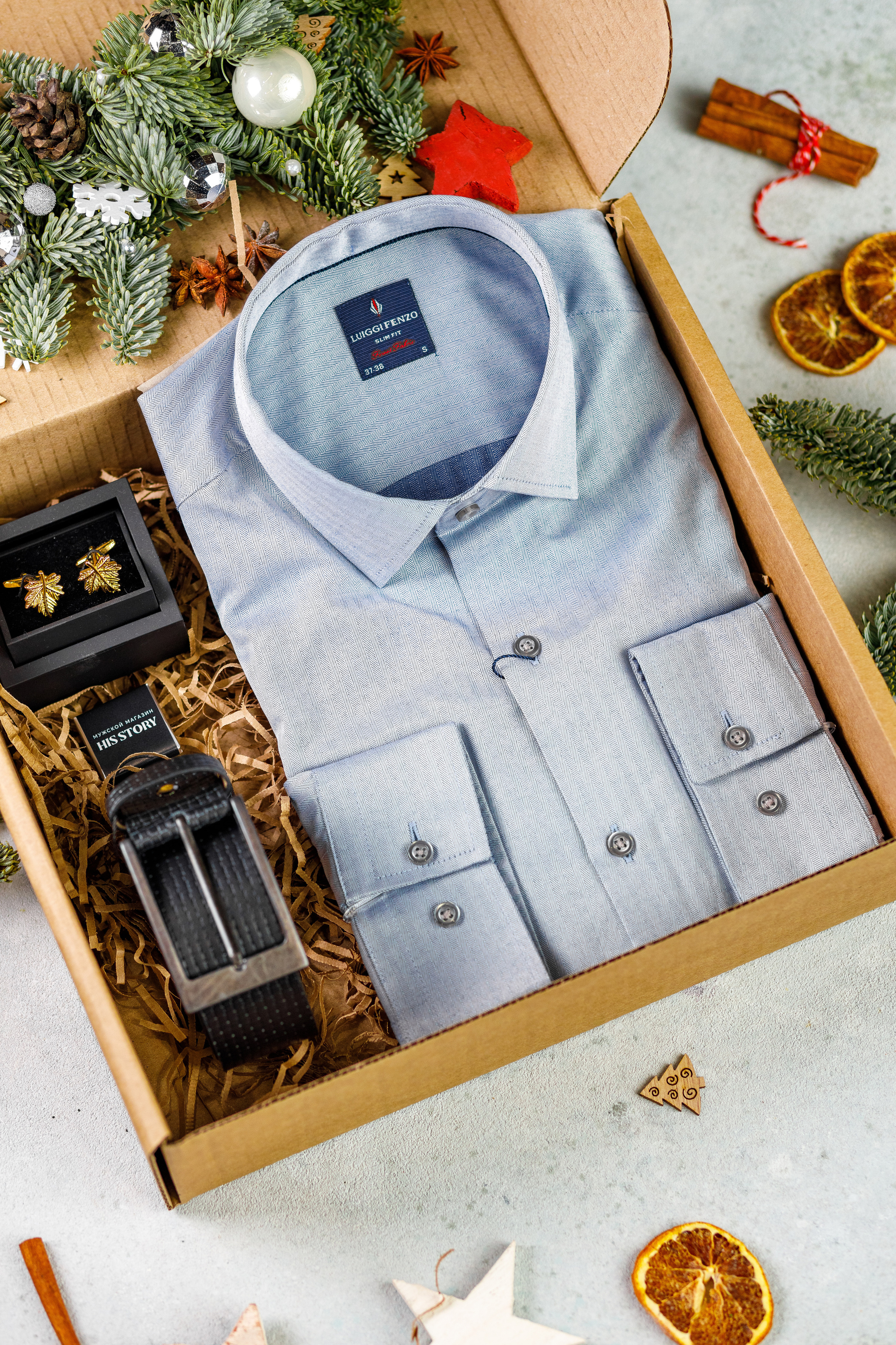 Съёмка подарочных боксов для «HisStory». Фотограф Антон Никандров