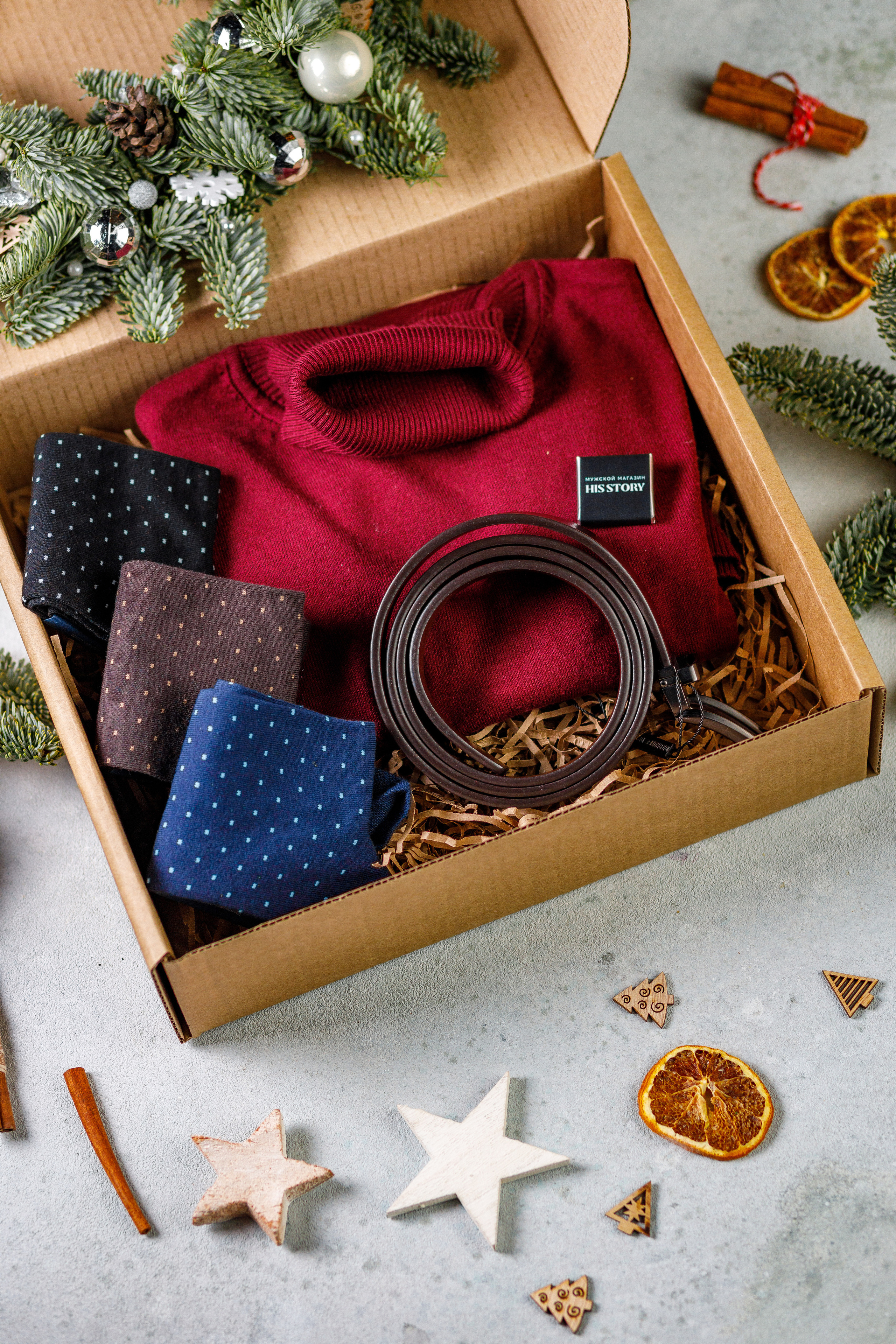 Съёмка подарочных боксов для «HisStory». Фотограф Антон Никандров