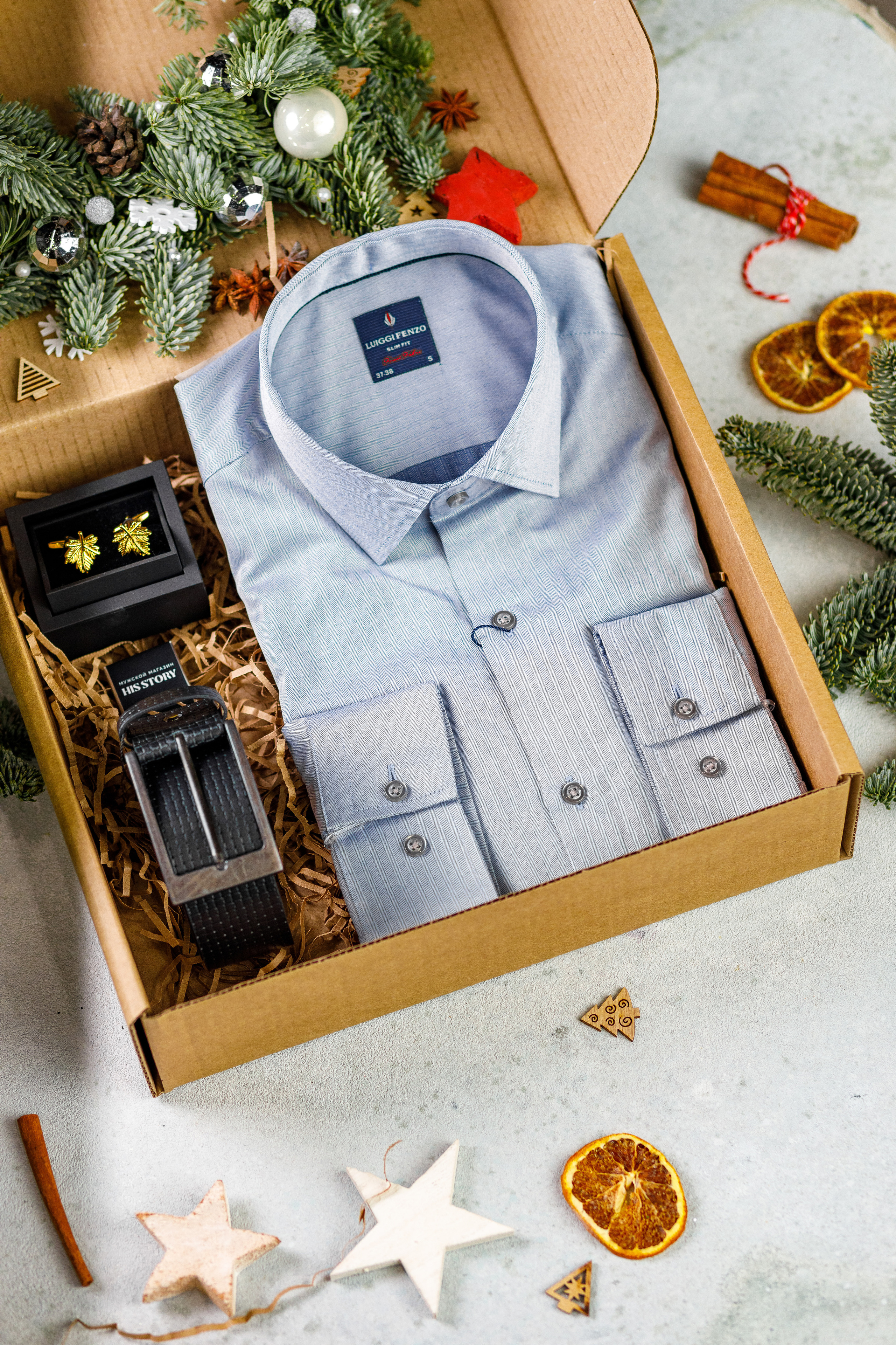 Съёмка подарочных боксов для «HisStory». Фотограф Антон Никандров