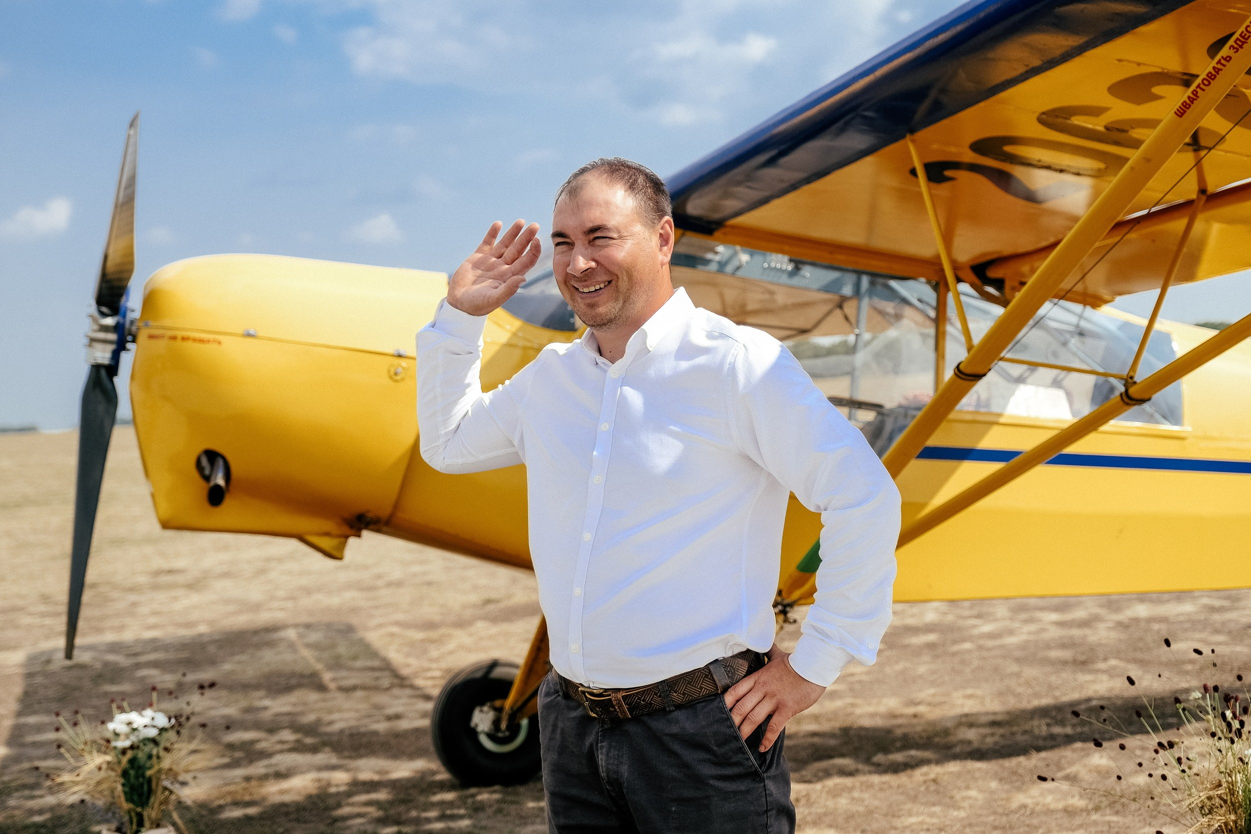 Свадьба на аэродроме