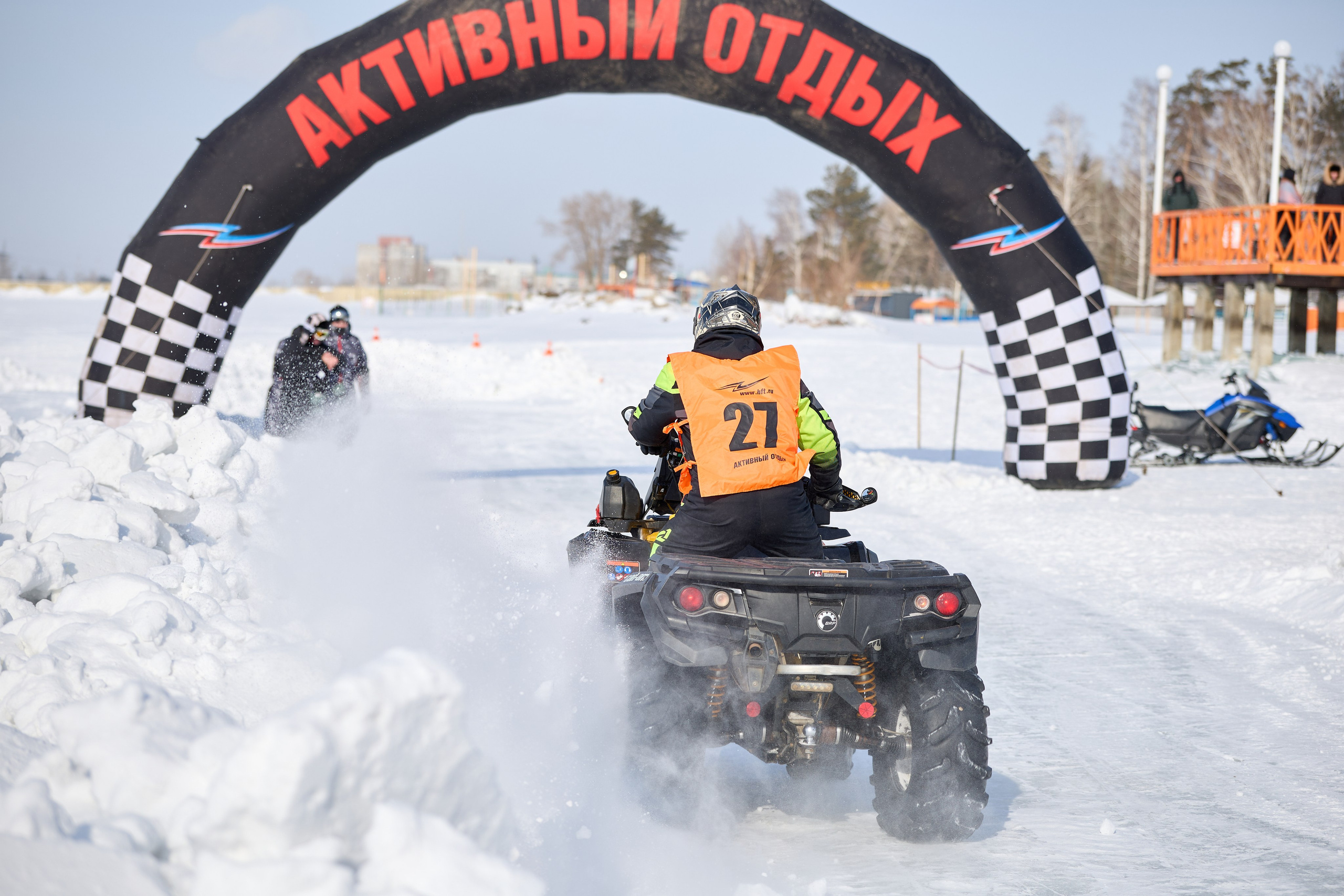 Топим Лёд — 2026. Соревнования на квадроциклах. Фотограф в Новосибирске Алена Скокова