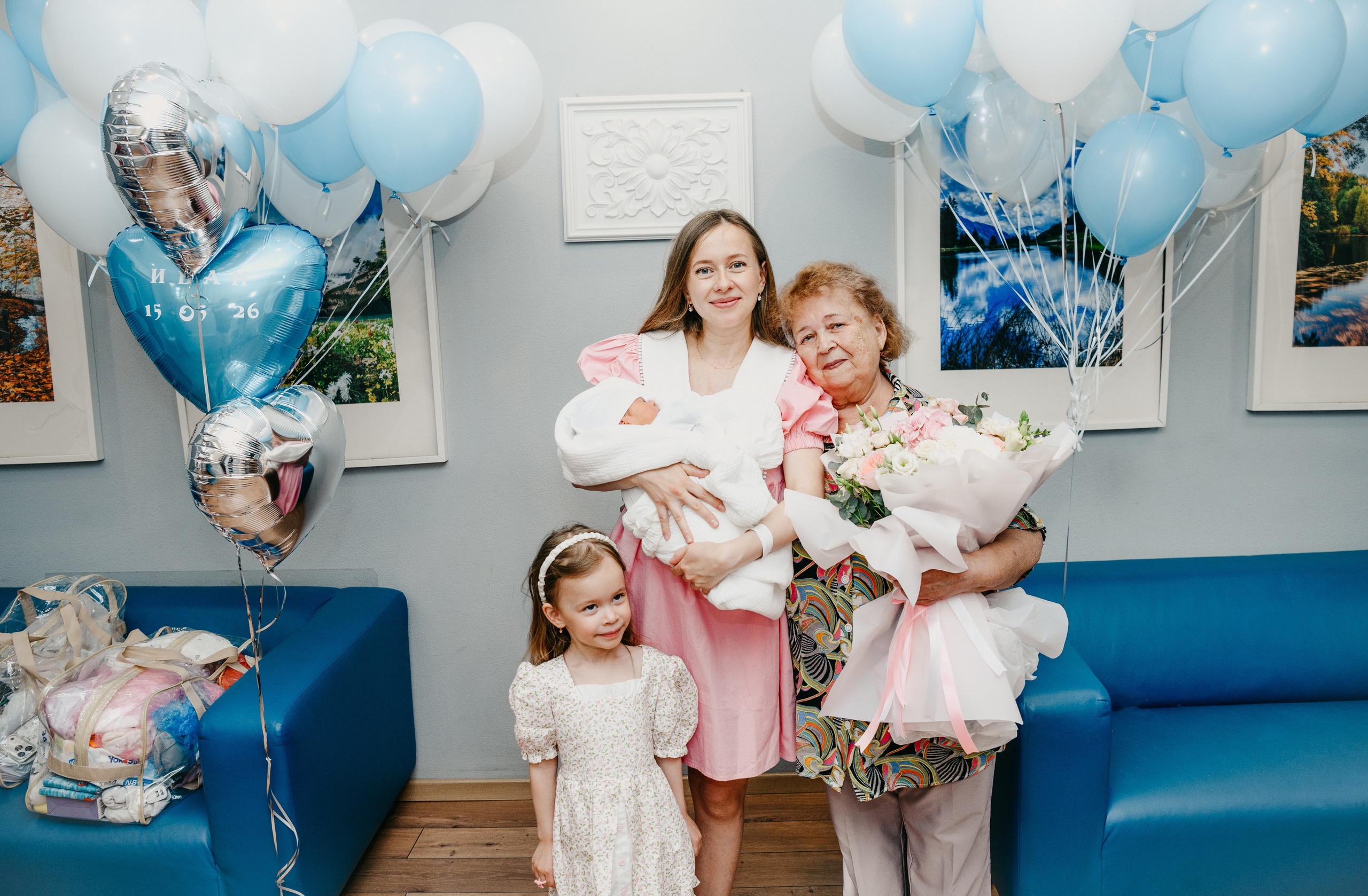 Выписка Ивана. Фотограф на выписку из роддома в Москве и МО