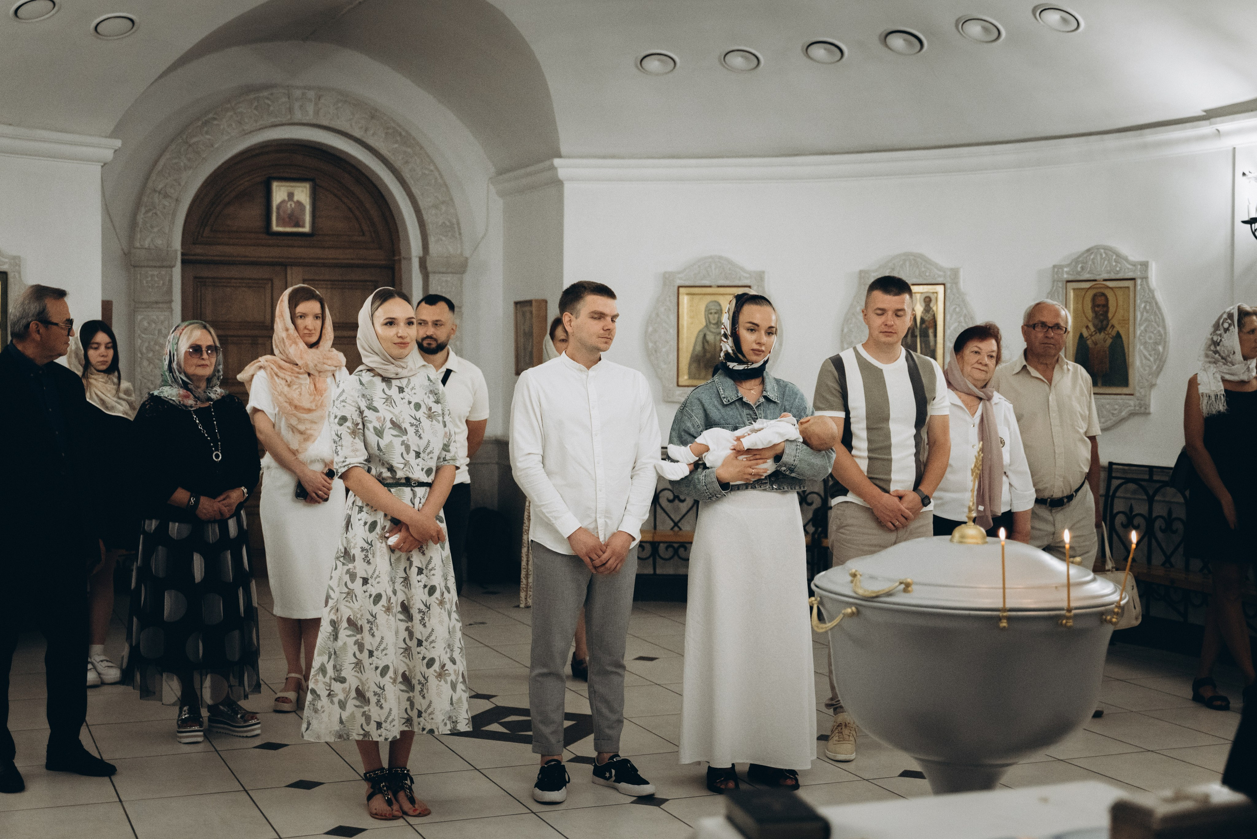 Крещение Максима (Криптовый храм в честь собора Новомучеников). Семейный фотограф в Минске Дарья Дреко