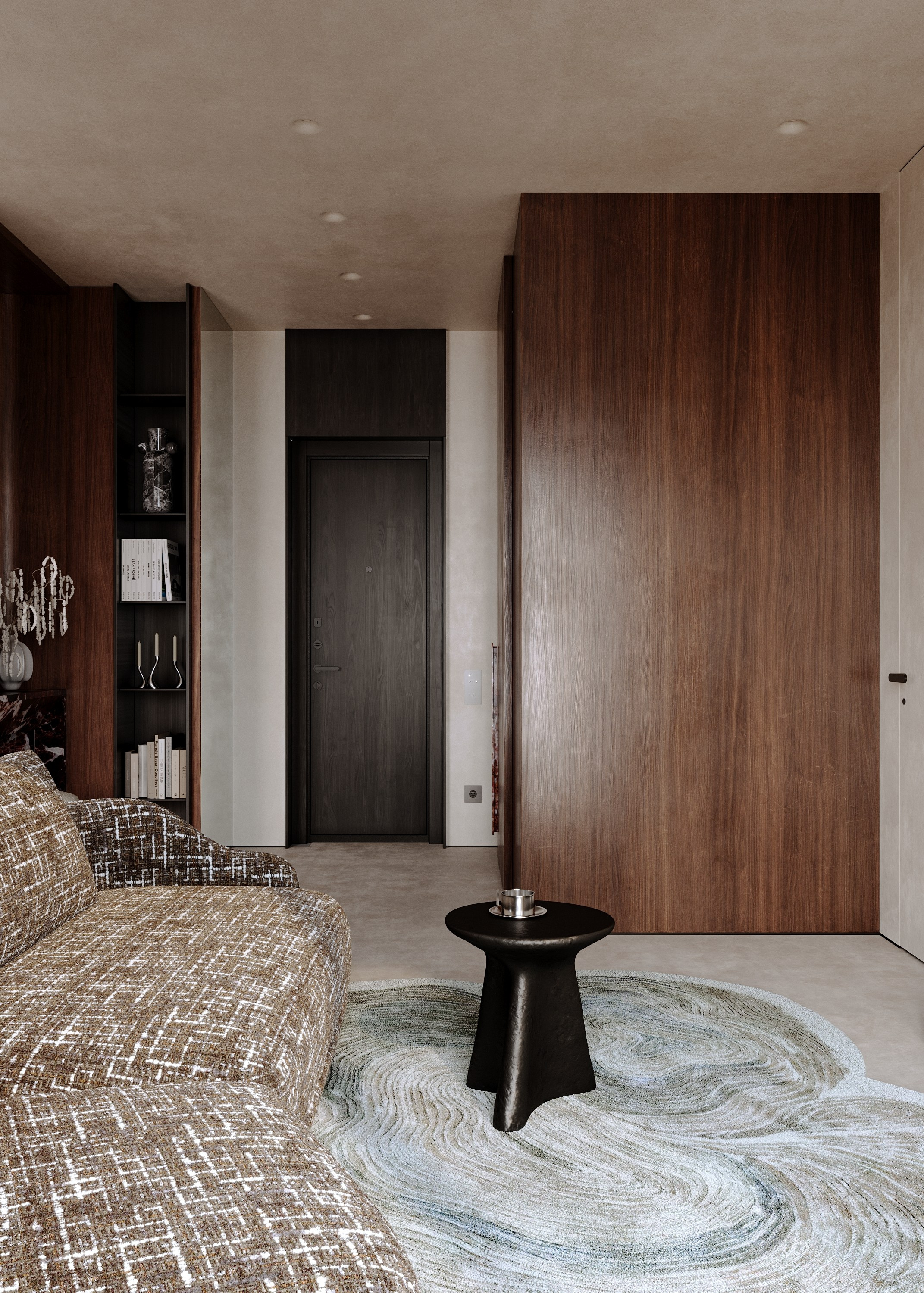 ЖК Глоракс | кухня-гостиная. 3d визуализатор Валерия Романова