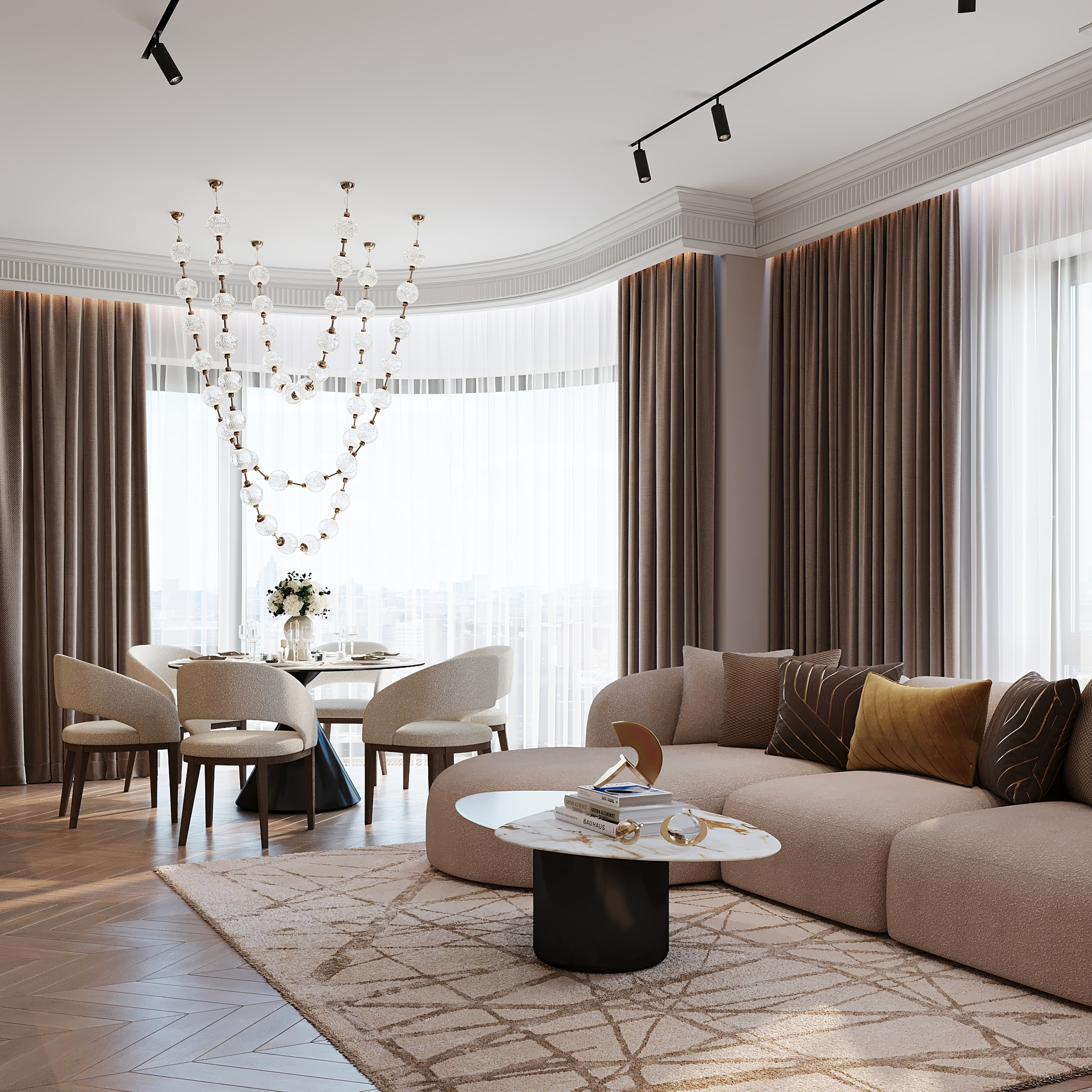 ЖК Павелецкая сити. Дизайн интерьера в Москве