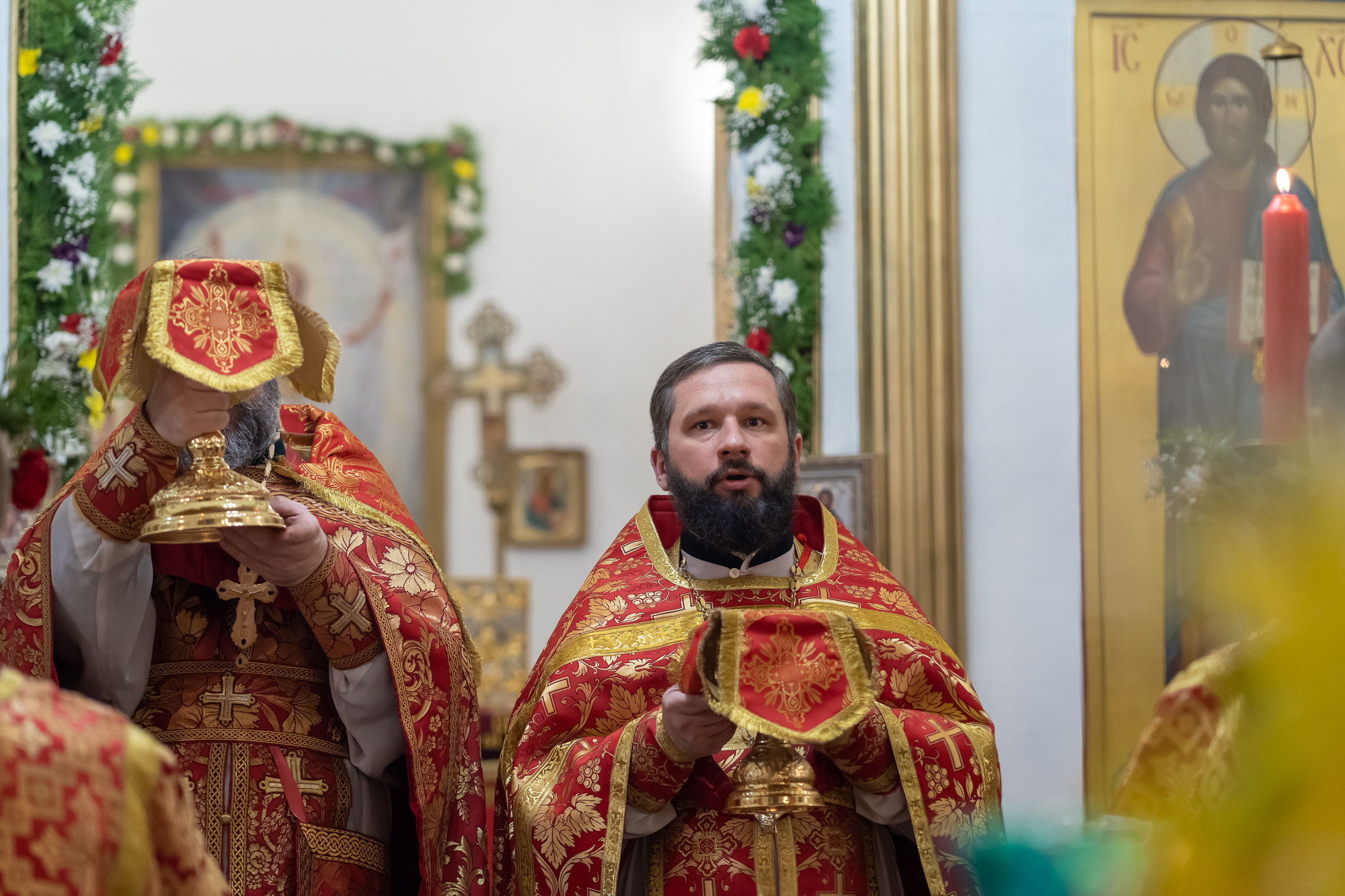 Пасха в Храме Всех Святых в земли Русской мкрн. Северо-Задонск Тульская область. Церковный фотограф Севастополь
