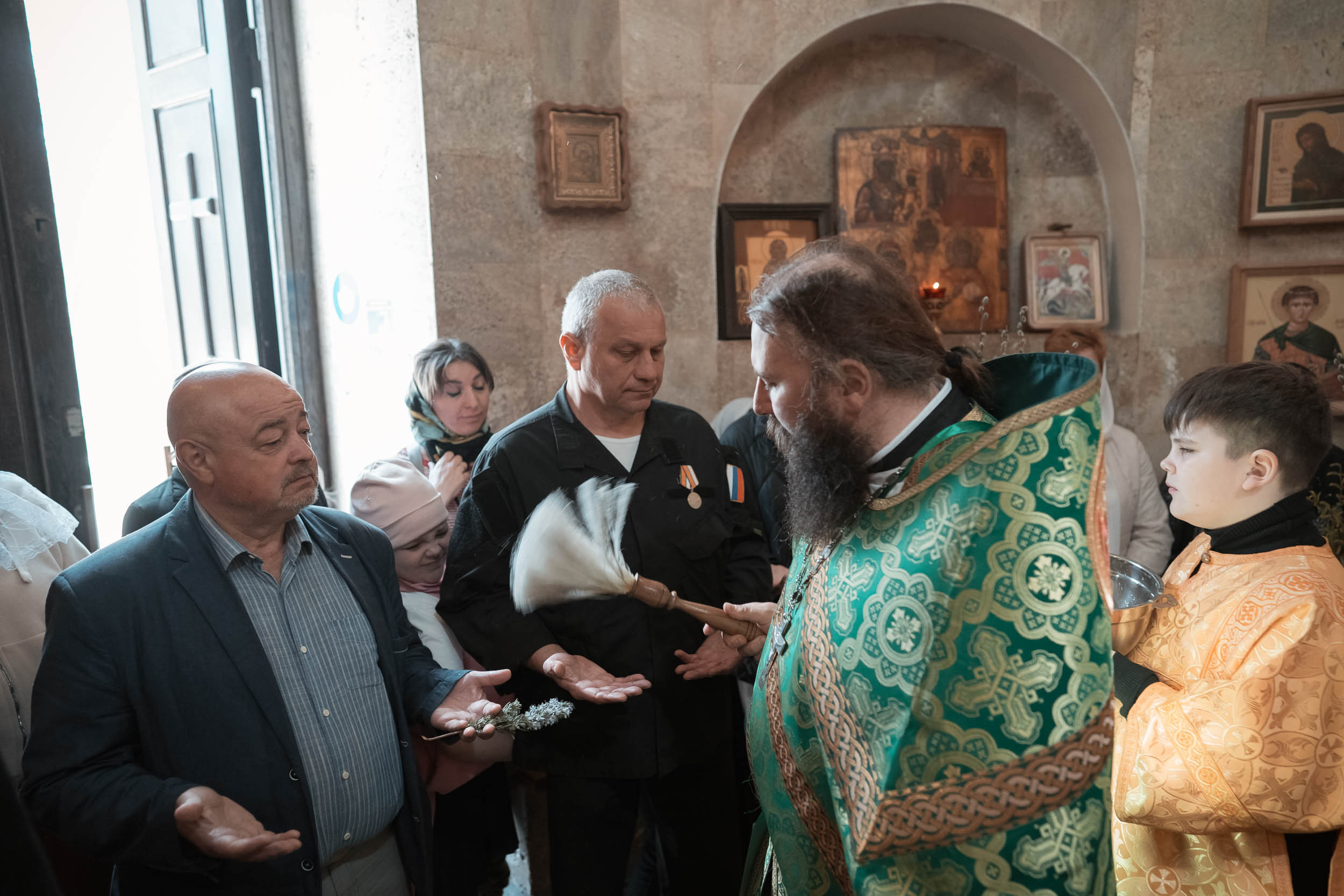 Вход Господень в Иерусалим в храме вмч. Георгия Победоносца г. Севастополь. Церковный фотограф Севастополь