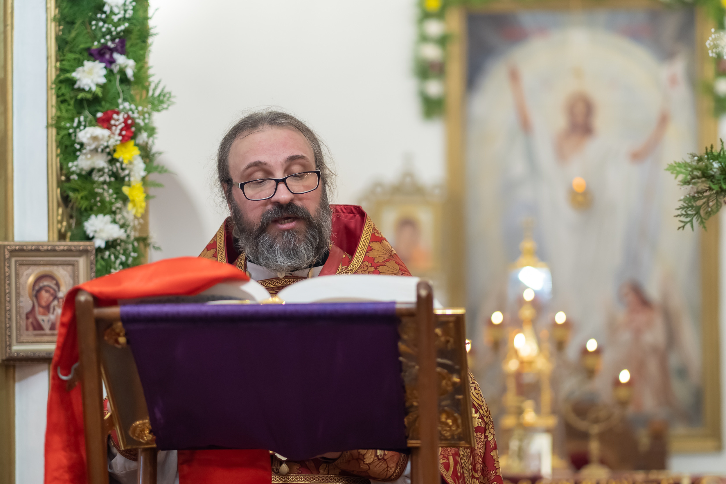 Пасха в Храме Всех Святых в земли Русской мкрн. Северо-Задонск Тульская область. Церковный фотограф Севастополь
