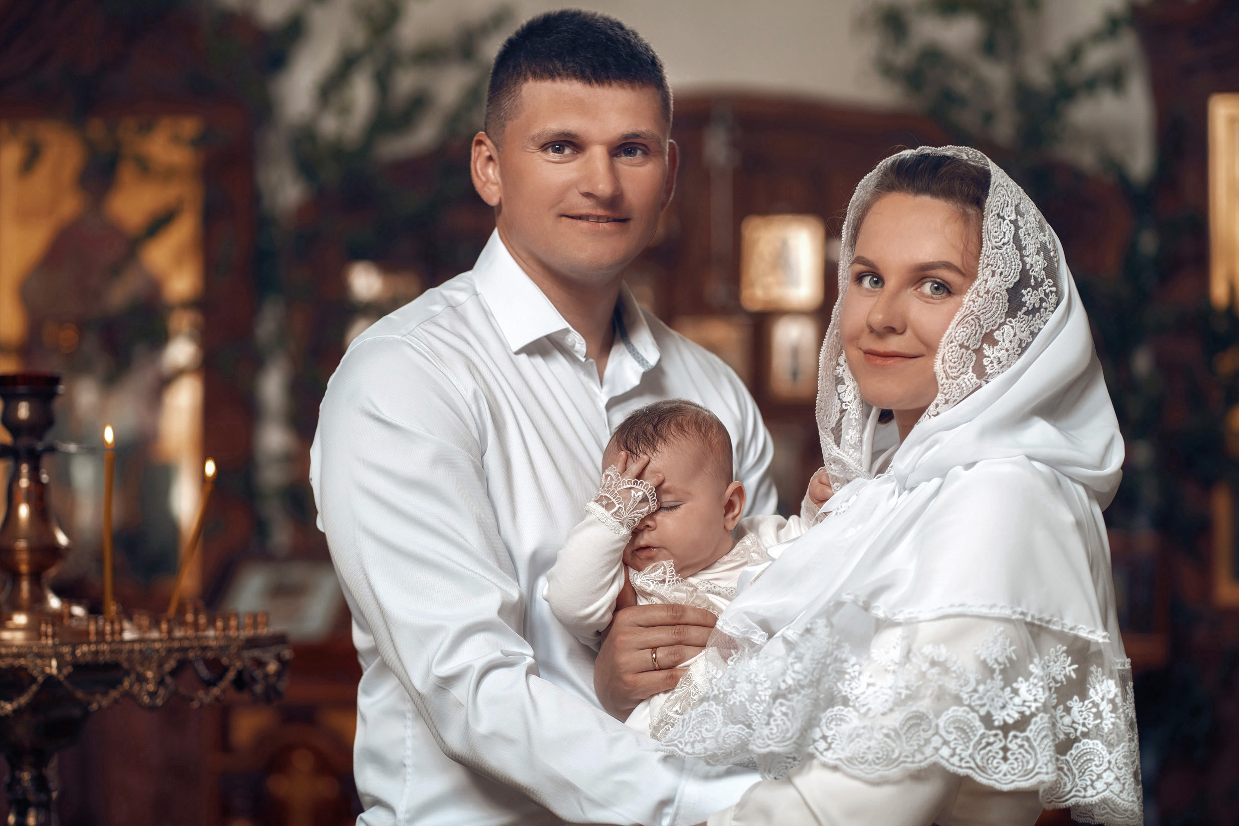 Крещение в Свято — Покровском храме с. Новопокровское. Церковный фотограф Севастополь