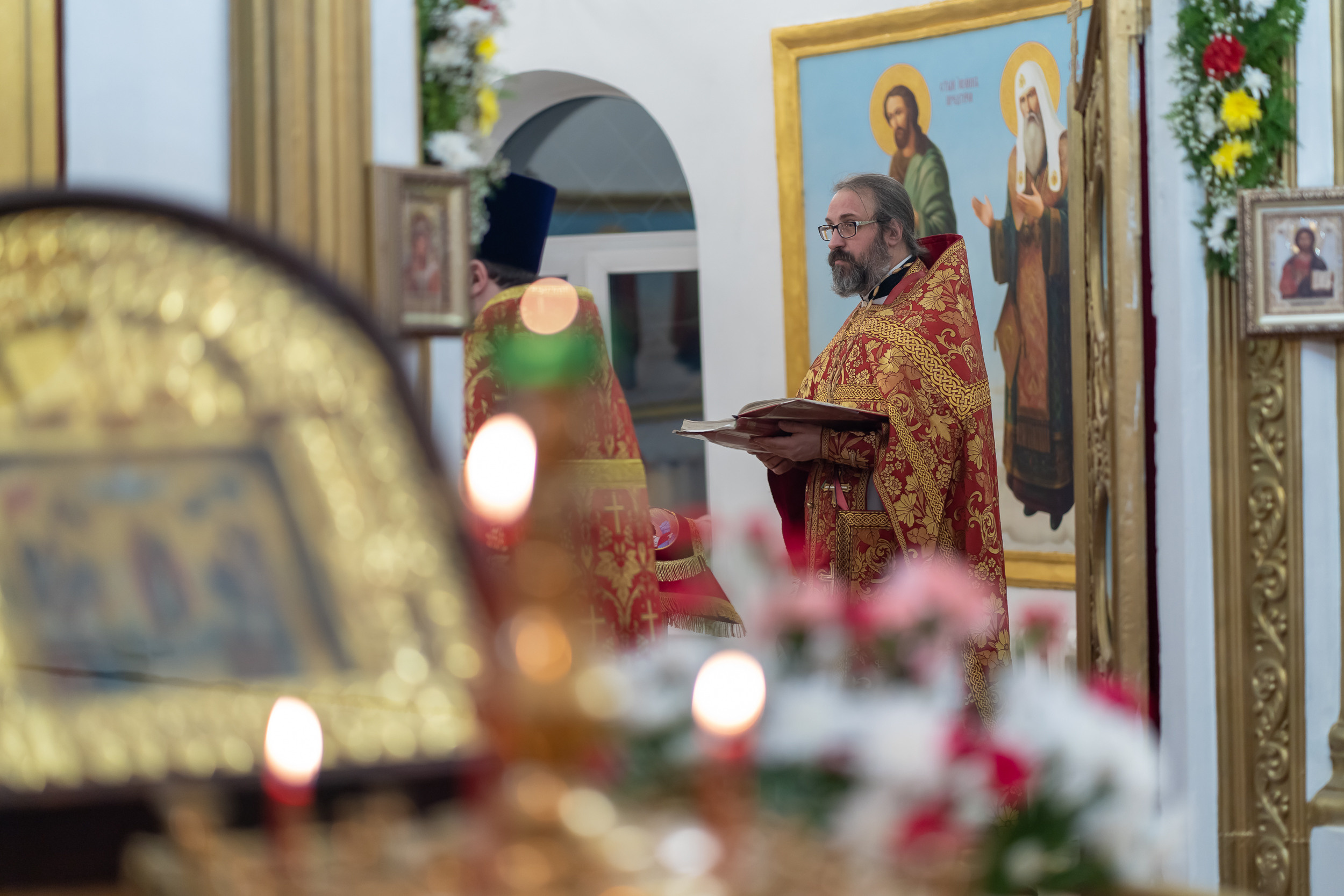 Пасха в Храме Всех Святых в земли Русской мкрн. Северо-Задонск Тульская область. Церковный фотограф Севастополь
